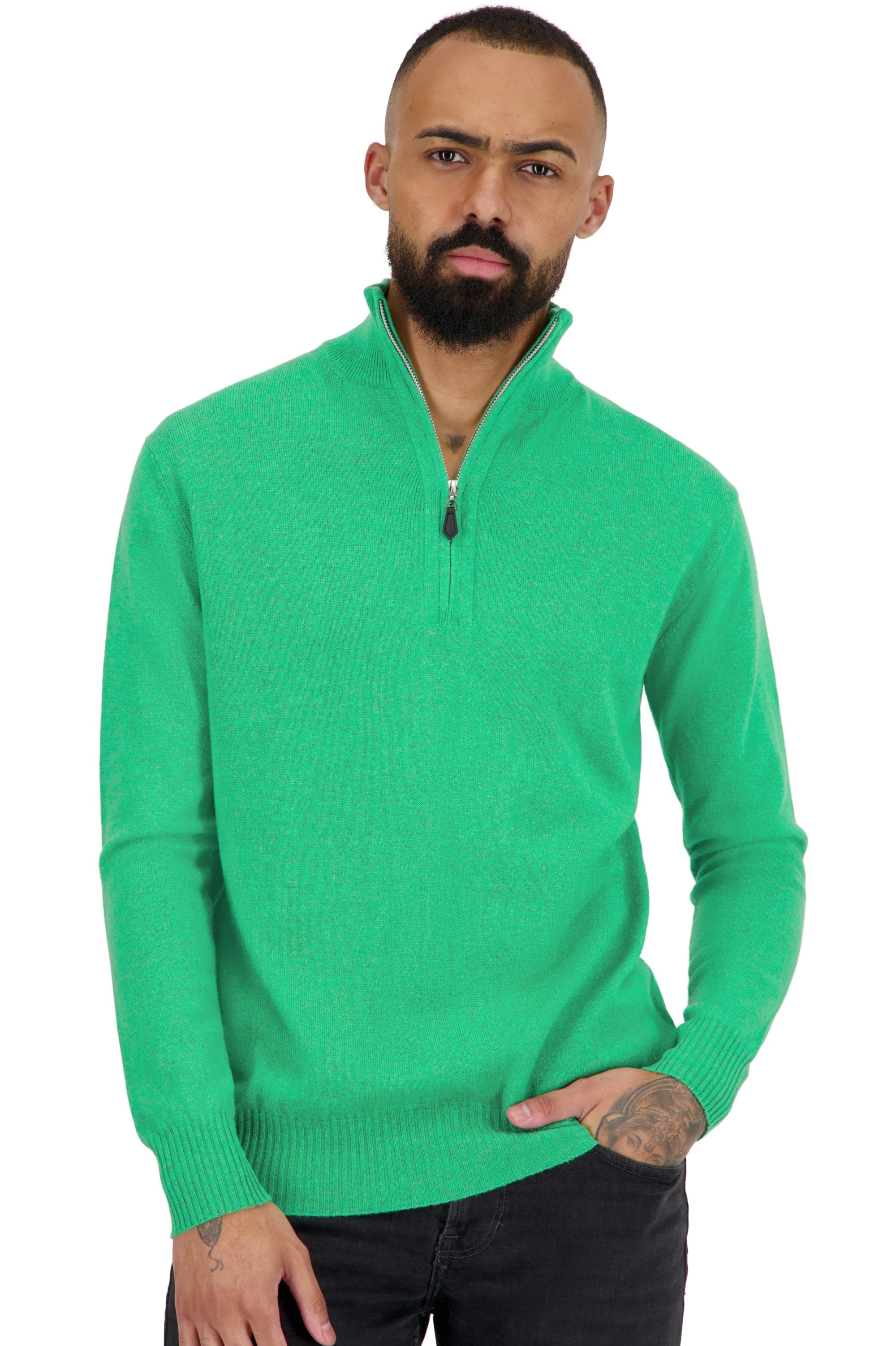 Toulon Kaschmirpullover Herren - midori - Mahogany