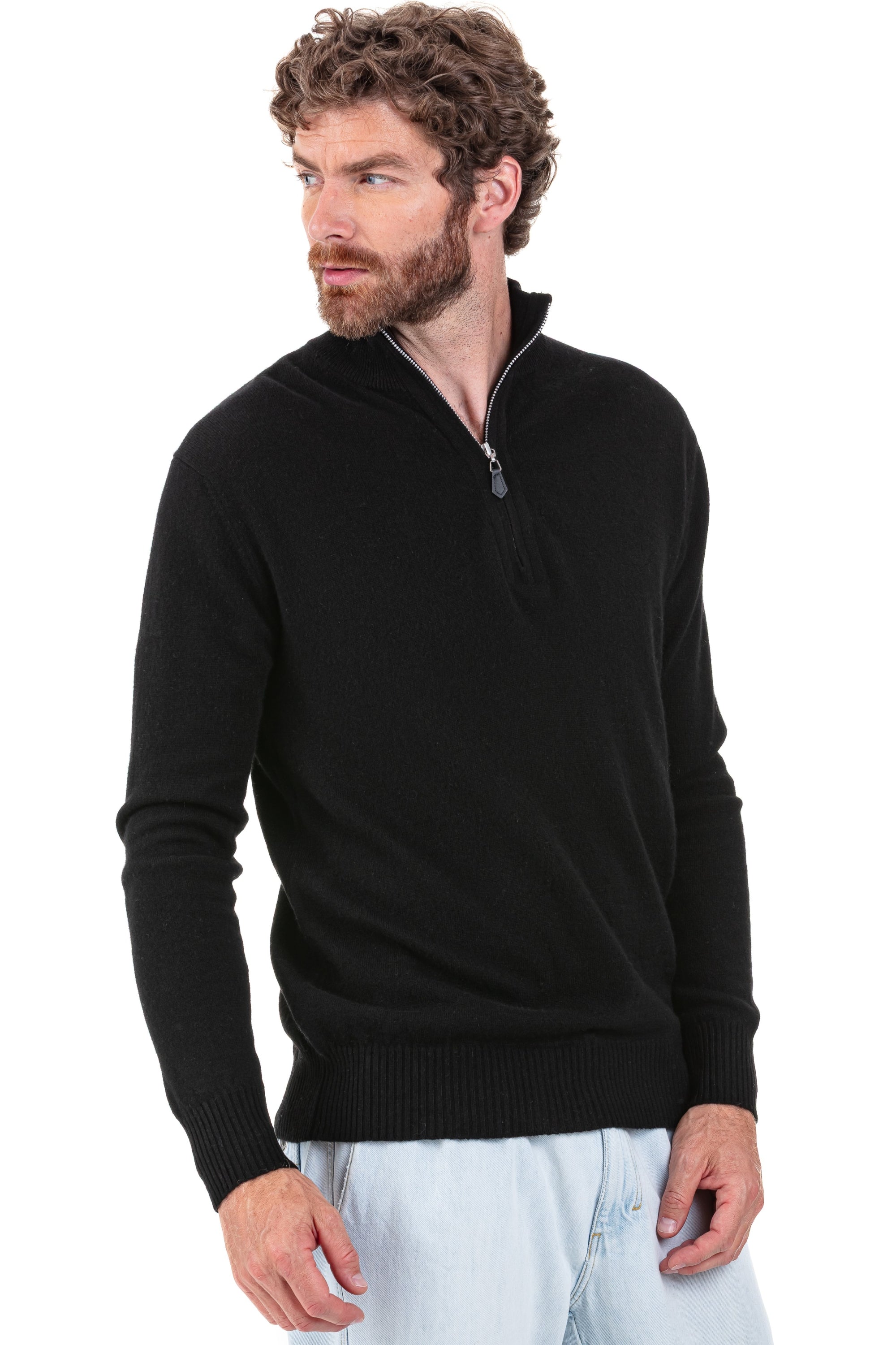 Toulon Kaschmirpullover Herren - schwarz - Mahogany