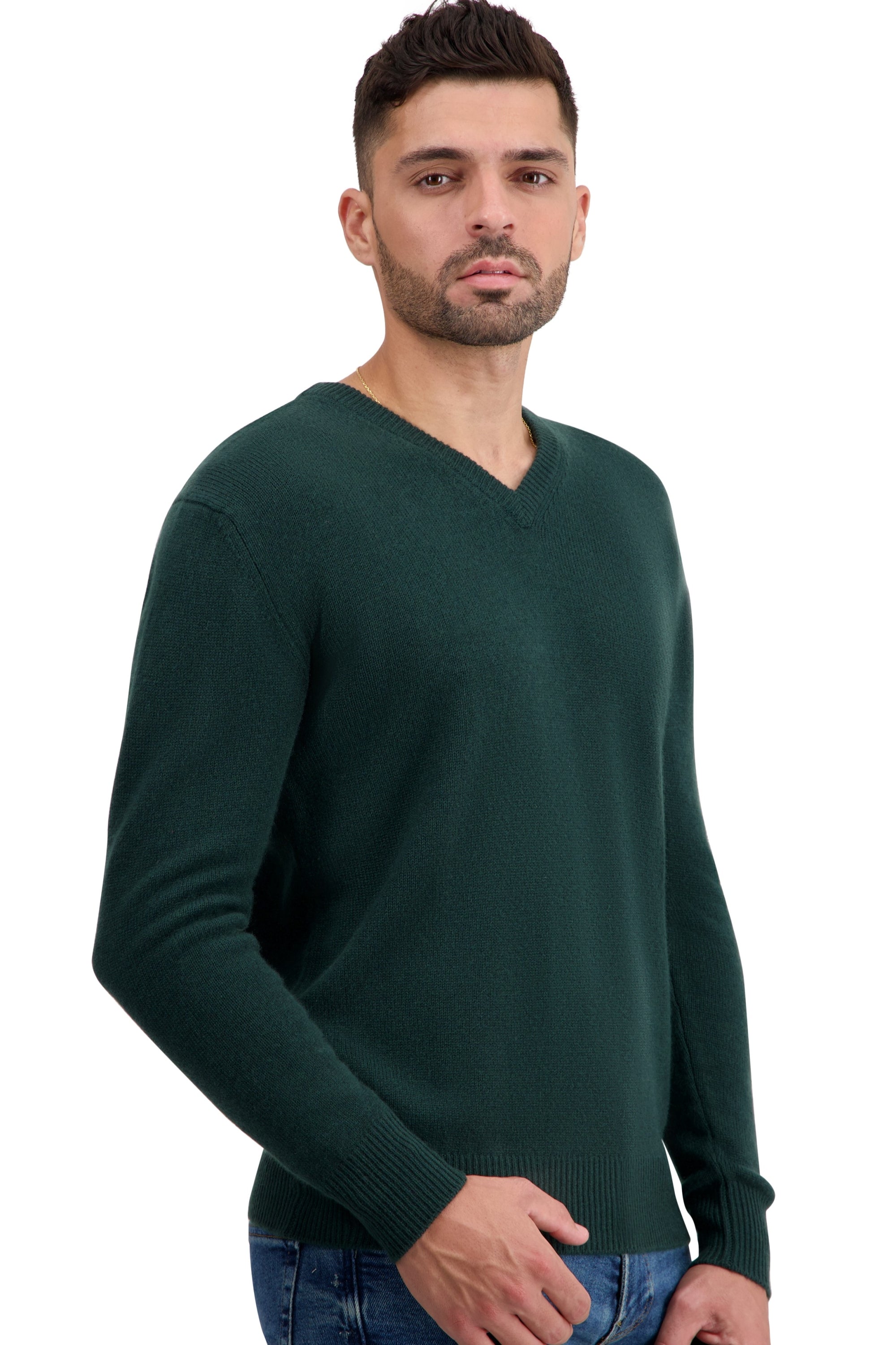 Tour Kaschmirpullover Herren - green - Mahogany