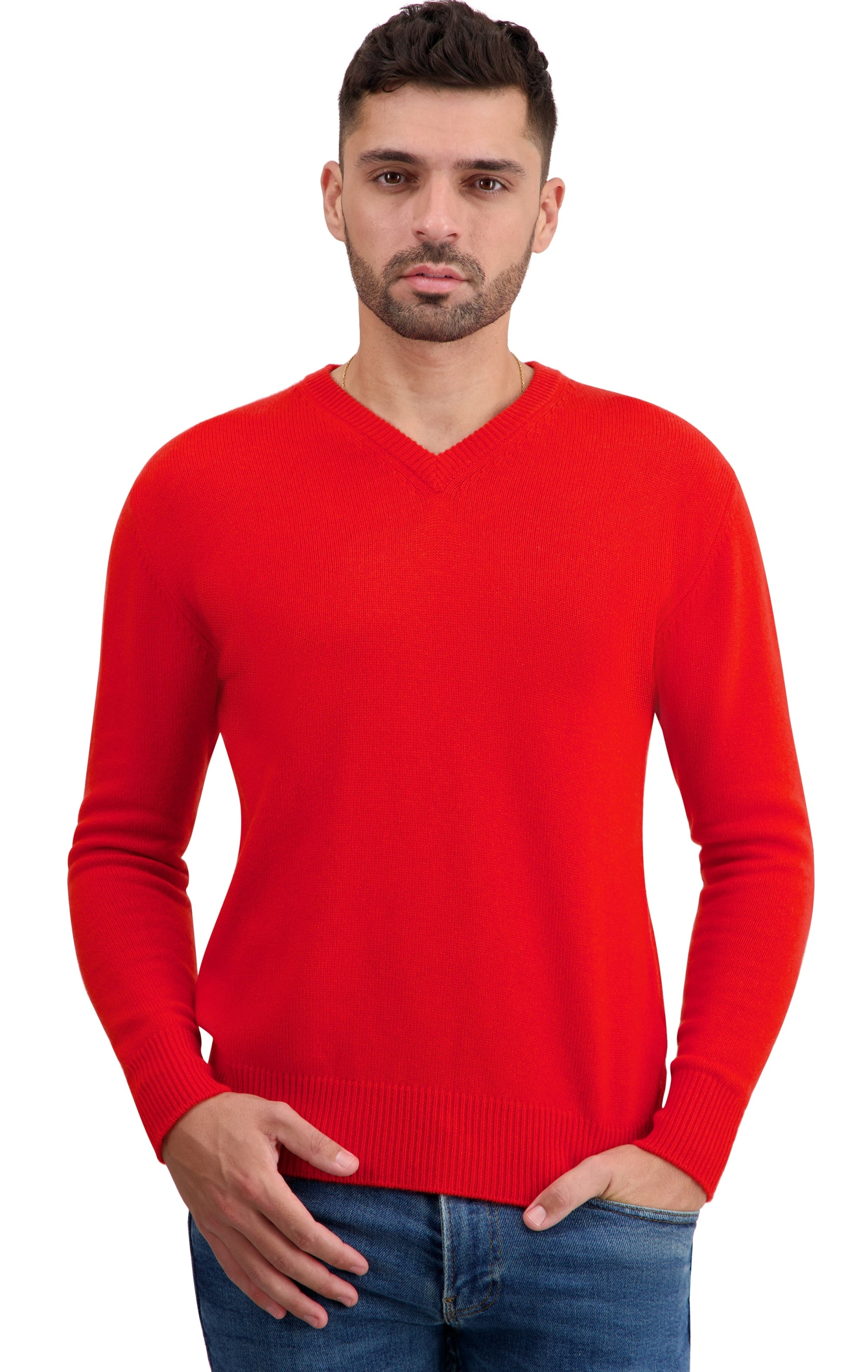 Tour aus Kaschmir für Herren - tomato - Mahogany