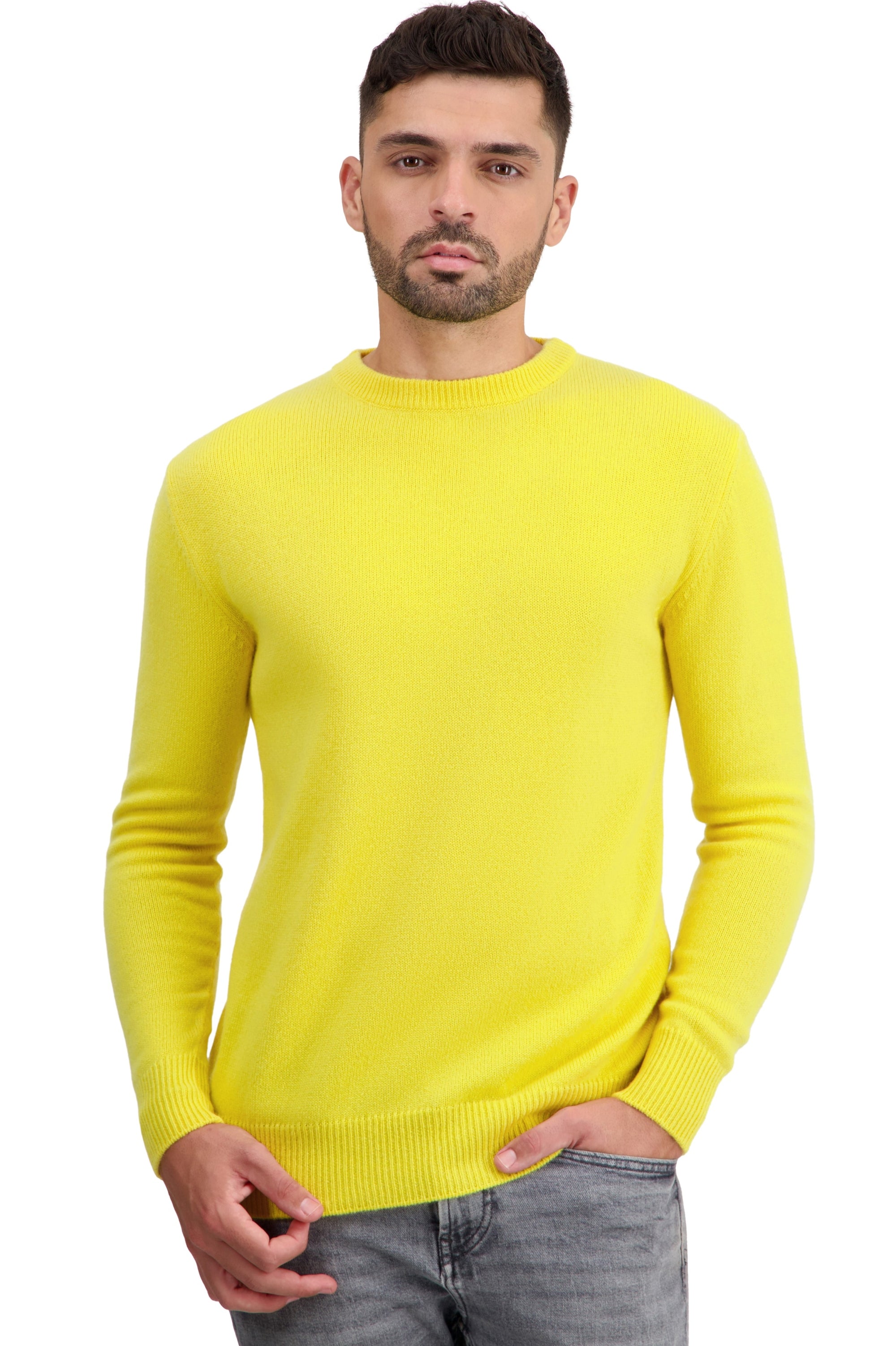 Touraine aus Kaschmir für Herren - daffodil - Mahogany