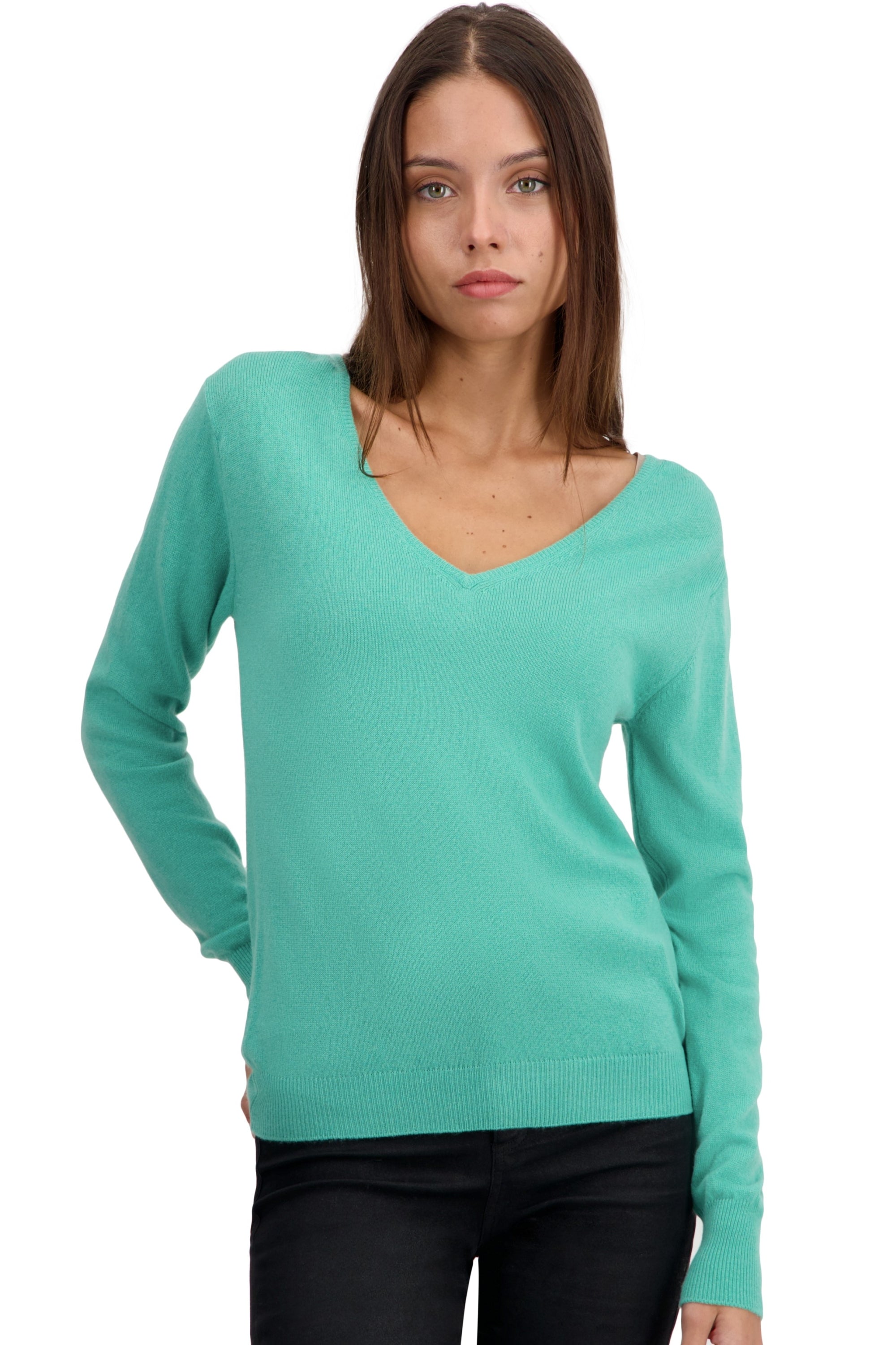 Trieste Kaschmirpullover Damen - nile - Mahogany