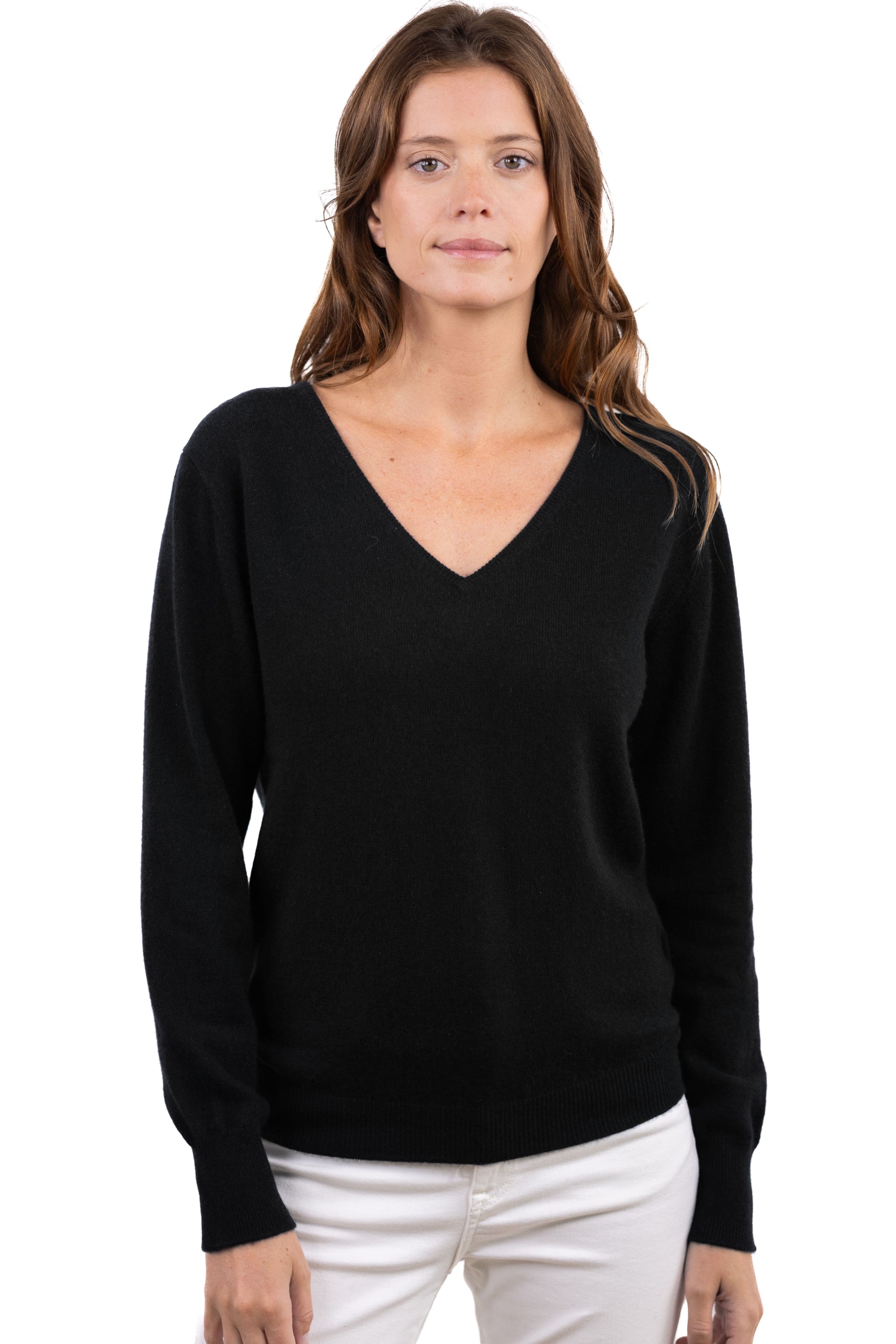 Trieste Kaschmirpullover Damen - noir - Mahogany