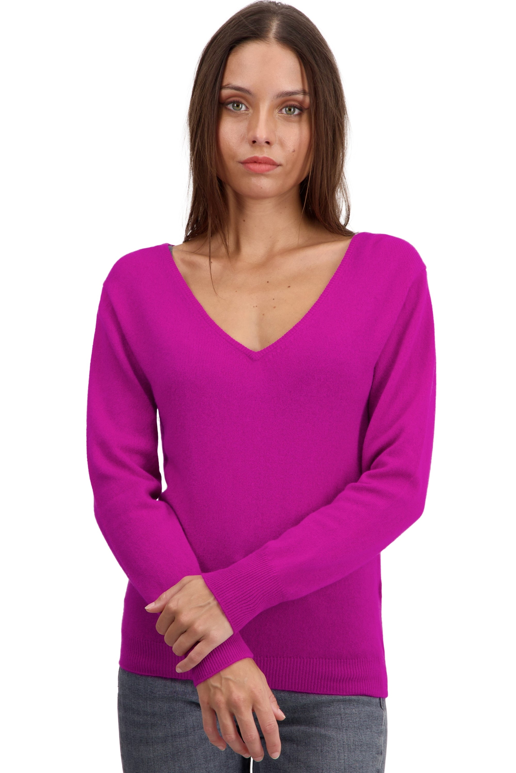 Trieste Kaschmirpullover Damen - radiance - Mahogany