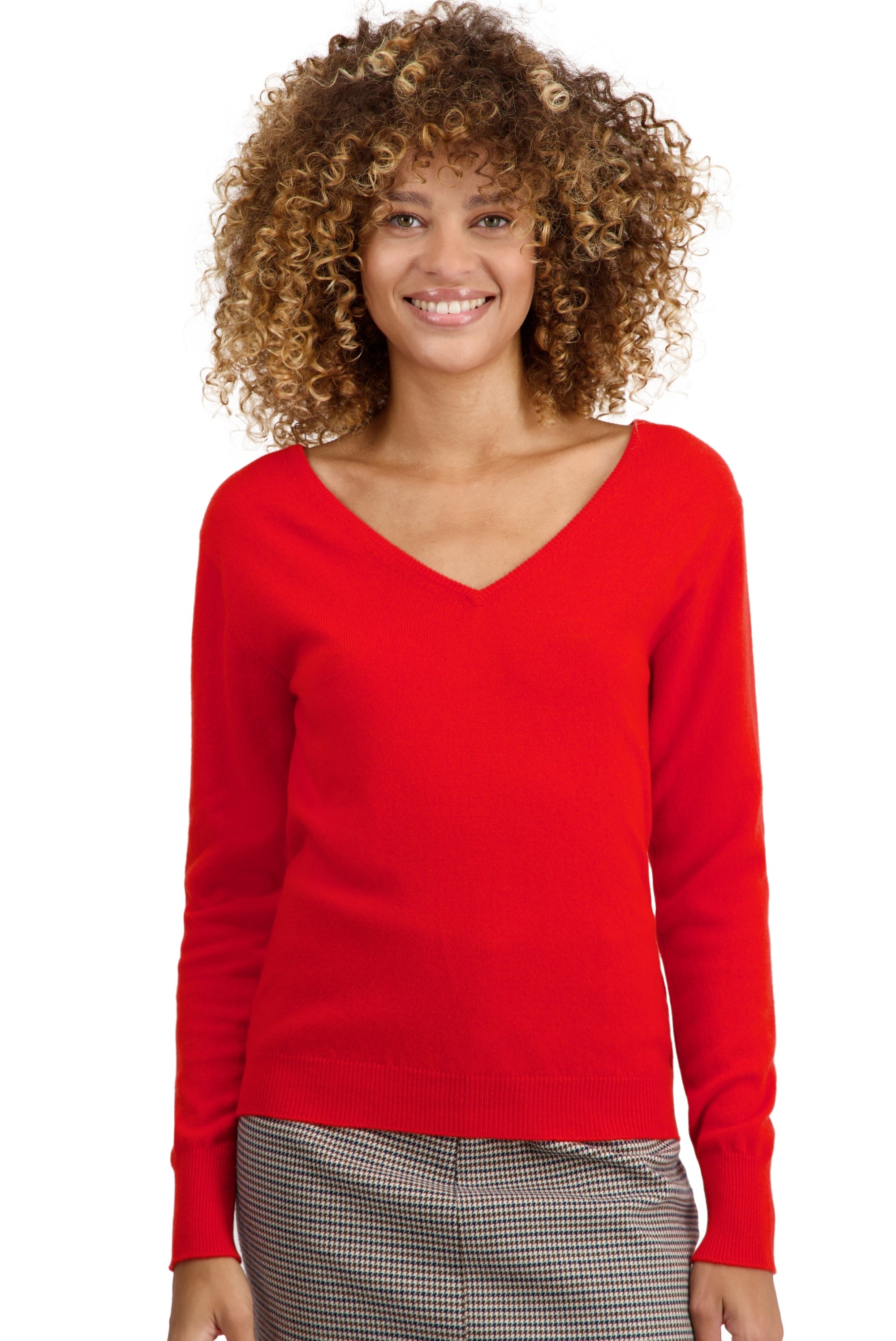 Trieste Kaschmirpullover Damen - tomato - Mahogany