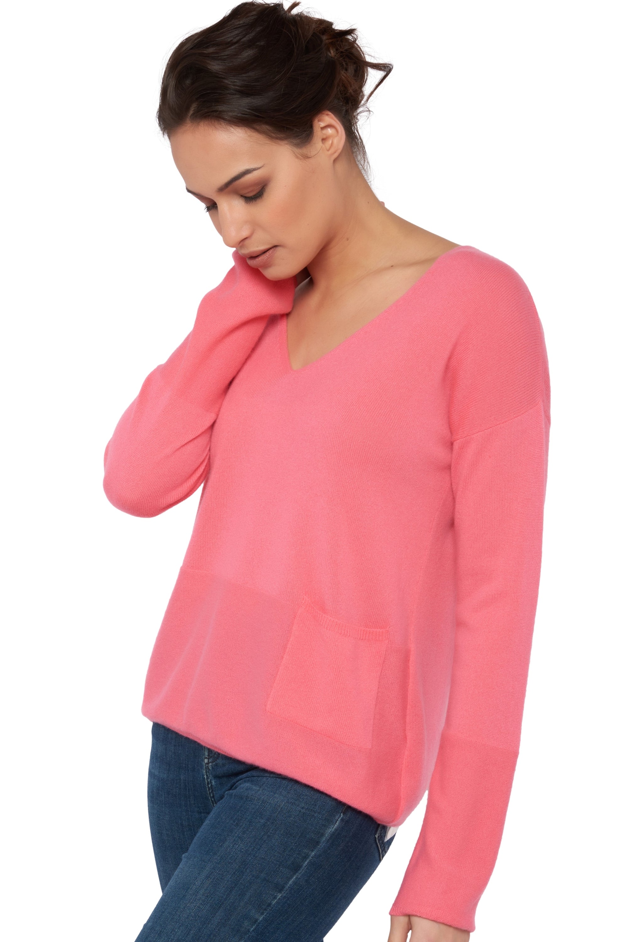 Uliana Kaschmirpullover Damen - Blushing - Mahogany