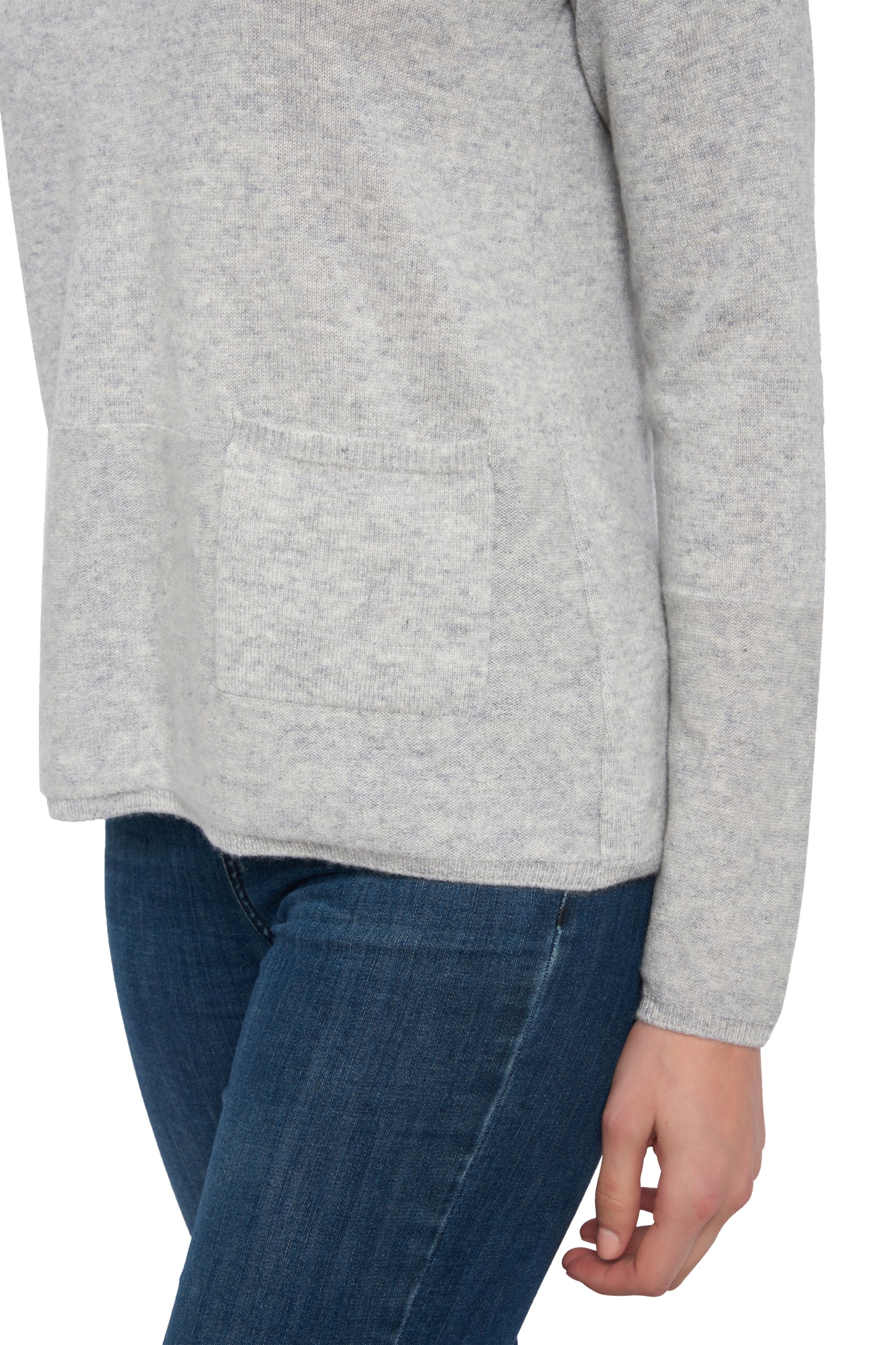 Uliana en cachemire femme - Vue 1 - flanelle chiné - Mahogany