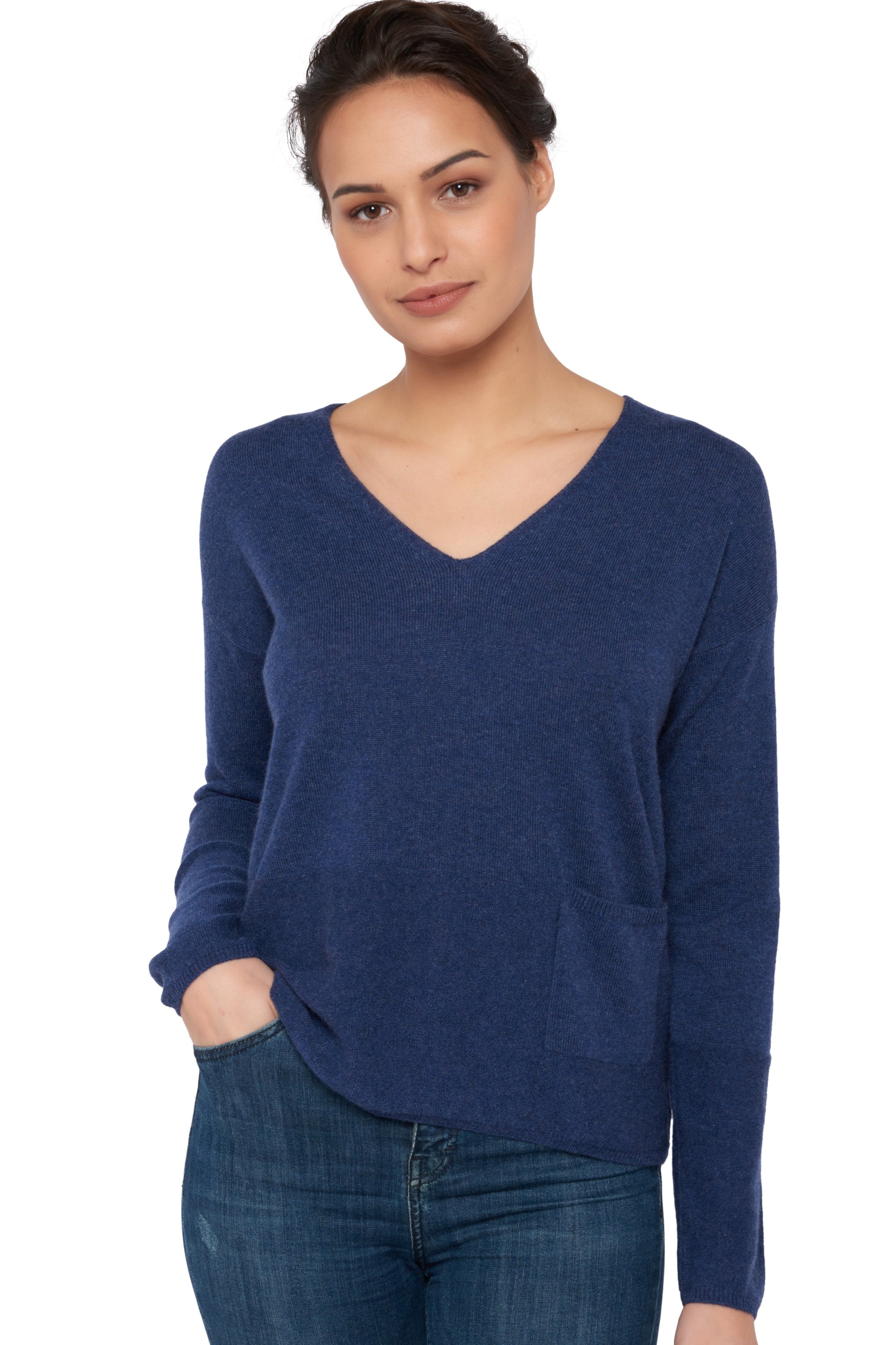 Uliana Kaschmirpullover Damen - Indigo - Mahogany