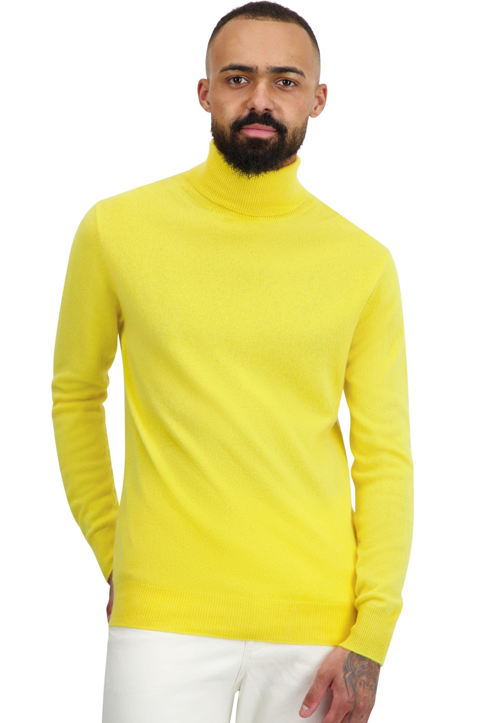 Tarry Kaschmirpullover Herren - daffodil - Mahogany