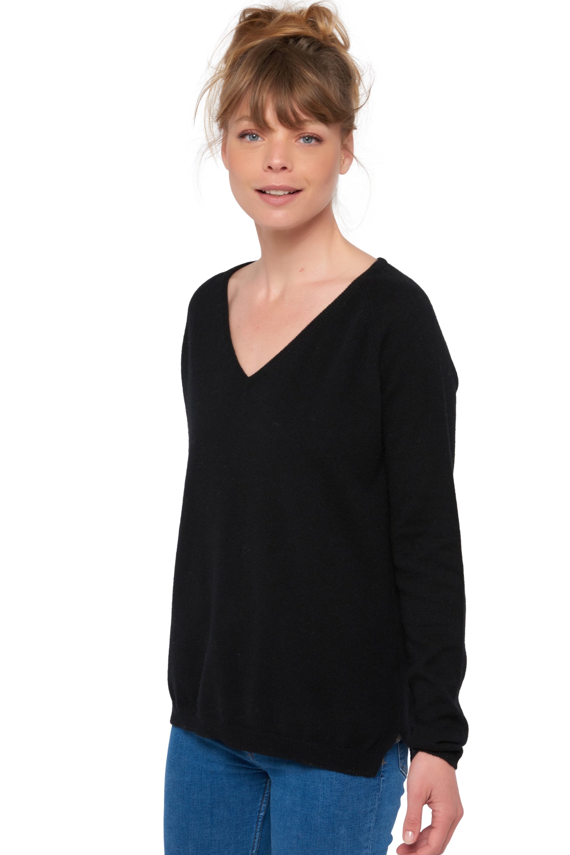 Zanjan aus Kaschmir für Damen – Schwarz – Mahogany