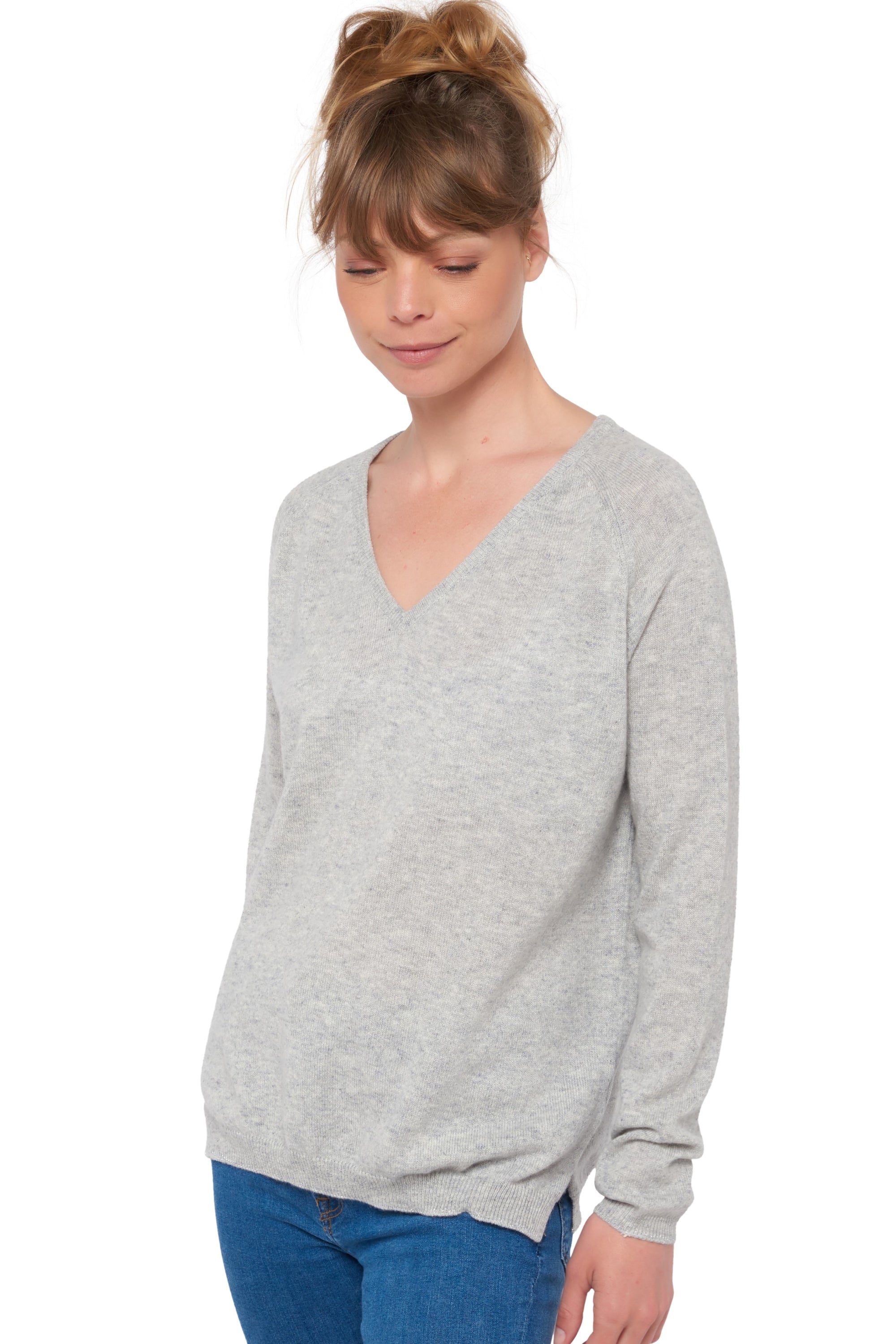 Zanjan aus Kaschmir für Damen – Flanelle Chiné – Mahogany