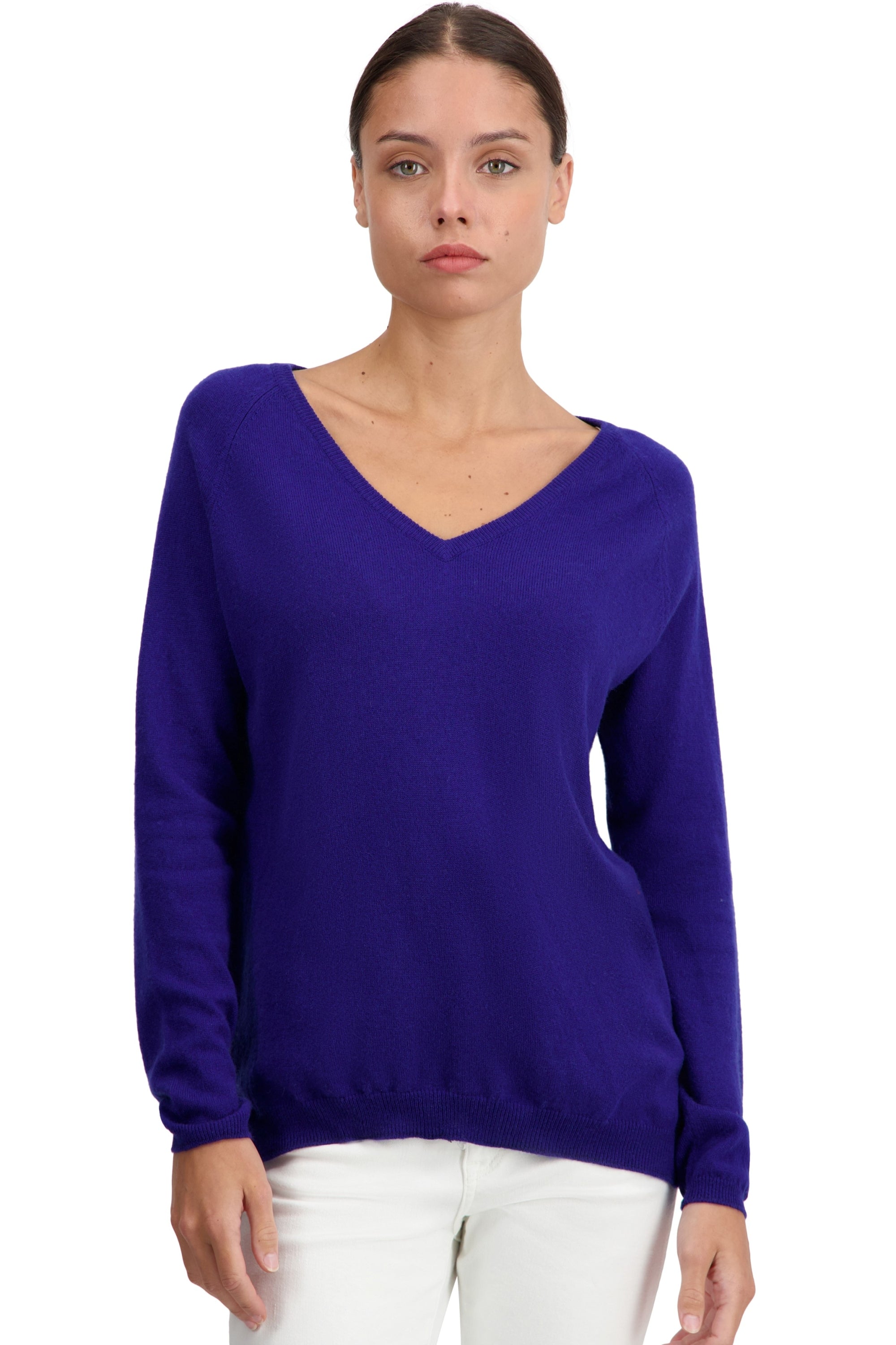 Zanjan aus Kaschmir für Damen – Ultra Marine – Mahogany