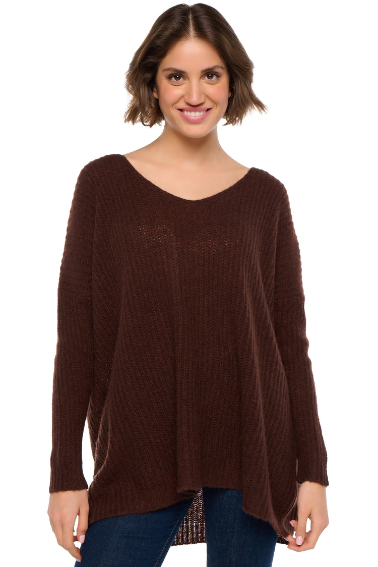 Daenerys Kaschmirpullover Damen - americano - Mahogany