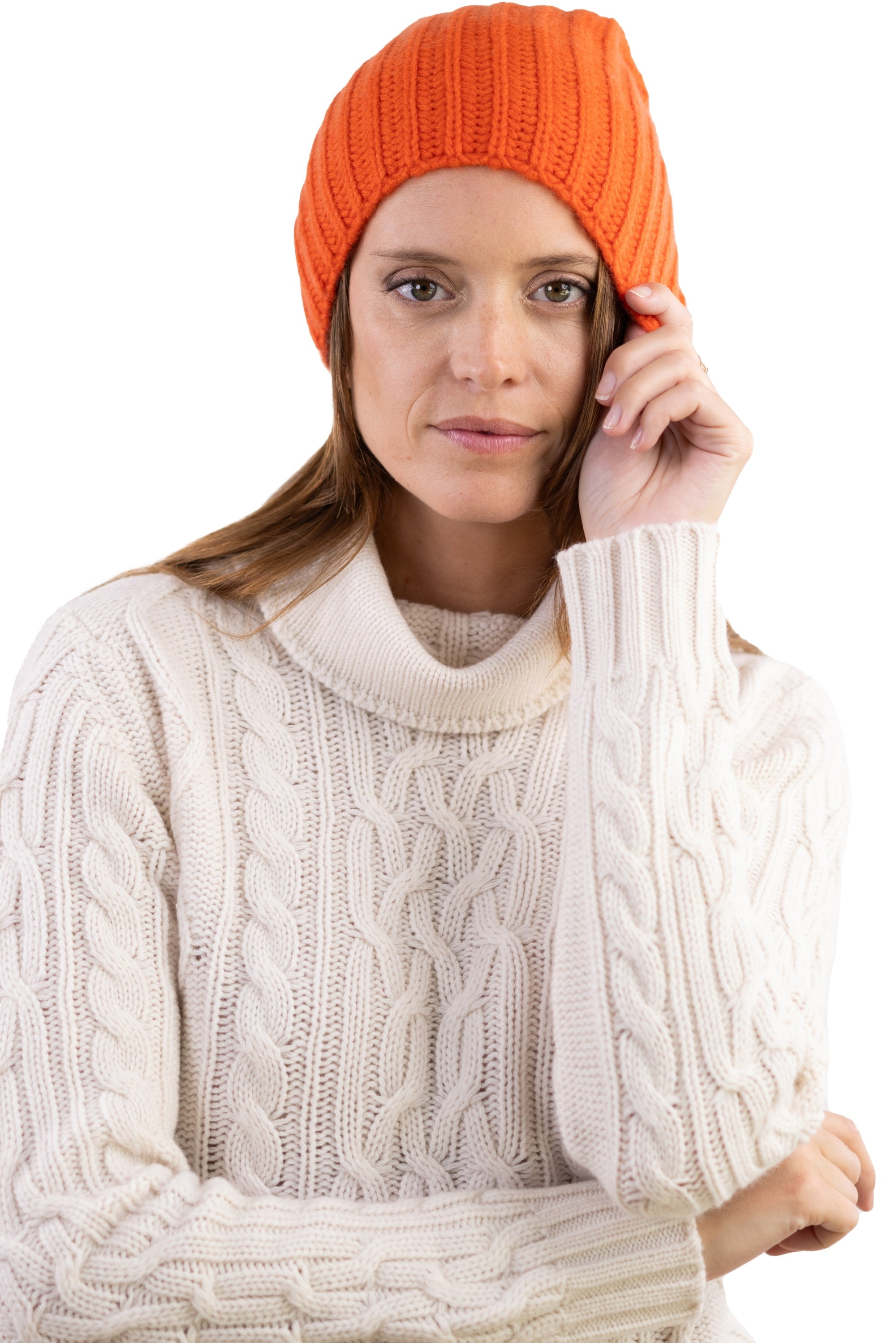Youpie aus Kaschmir unisex – Satsuma – Mahogany