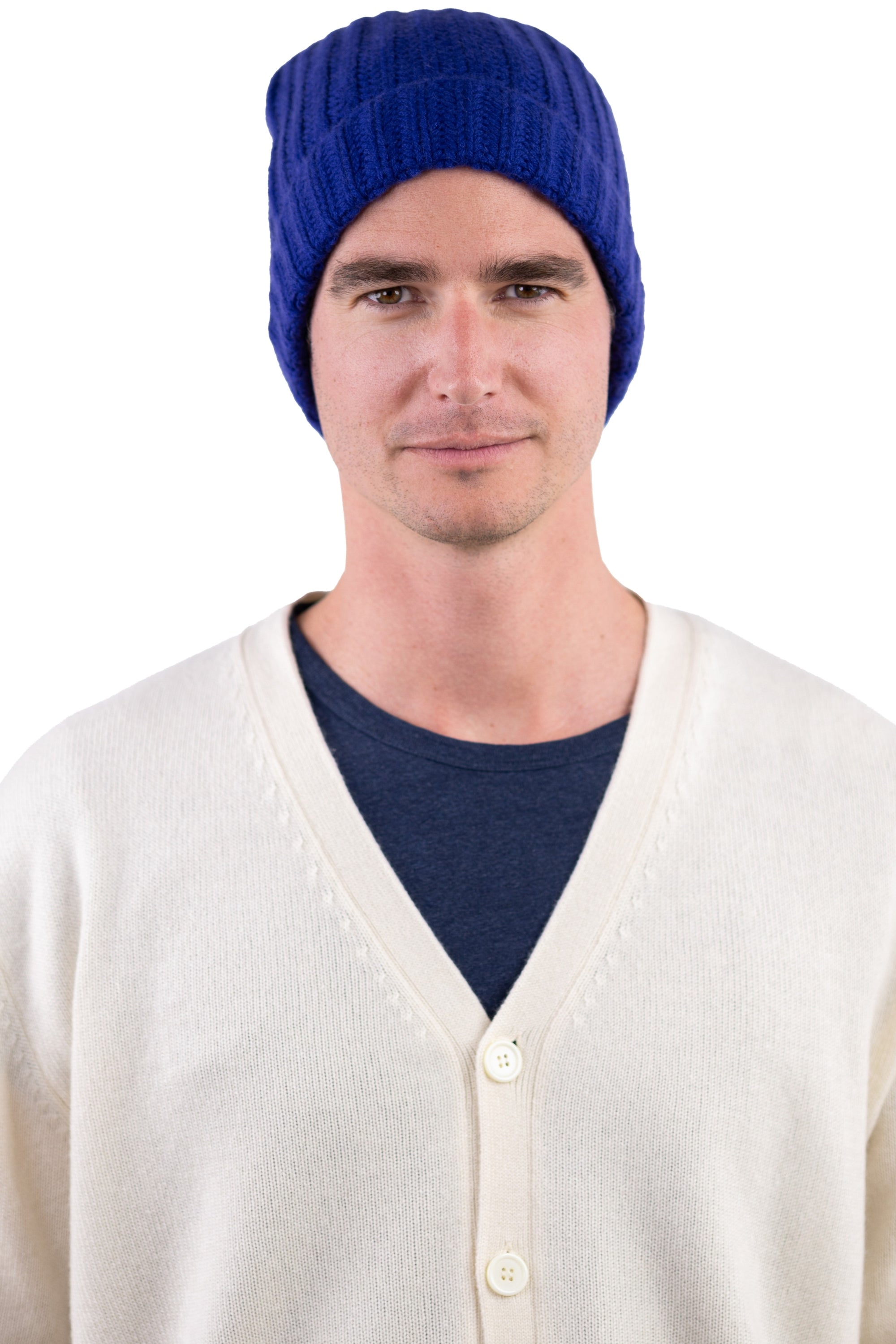 Youpie aus Kaschmir unisex – Ultra Marine – Mahogany