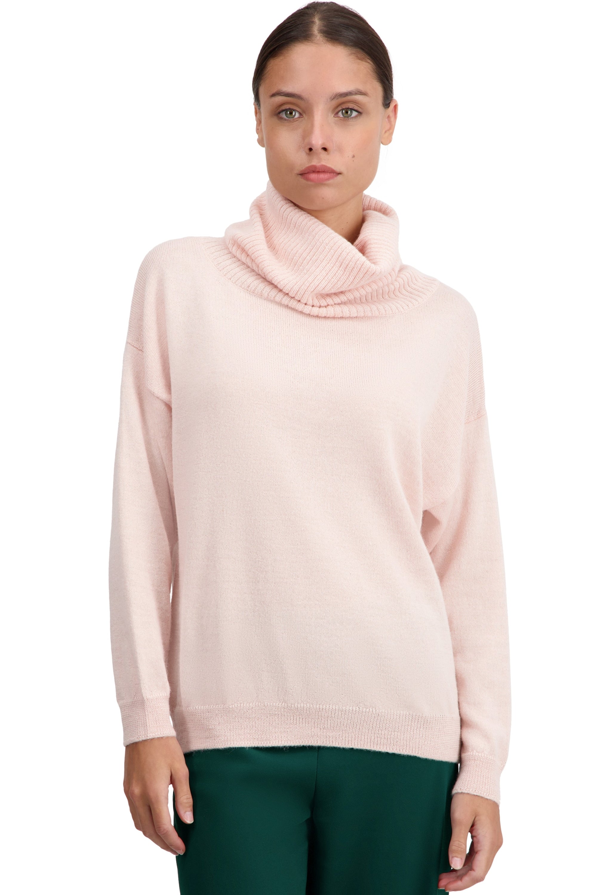 Tanis aus Baby-Alpaka für Damen – Petal Pink – Mahogany