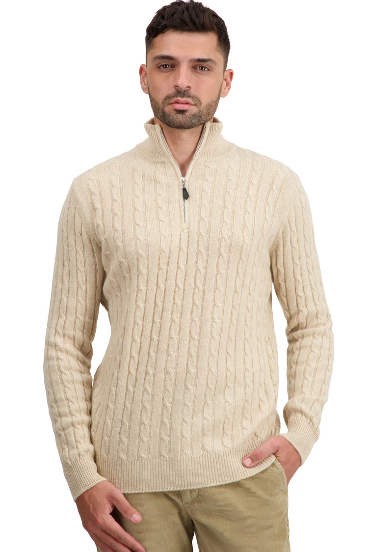 Taurus aus Kaschmir Herren - natural beige - Mahogany