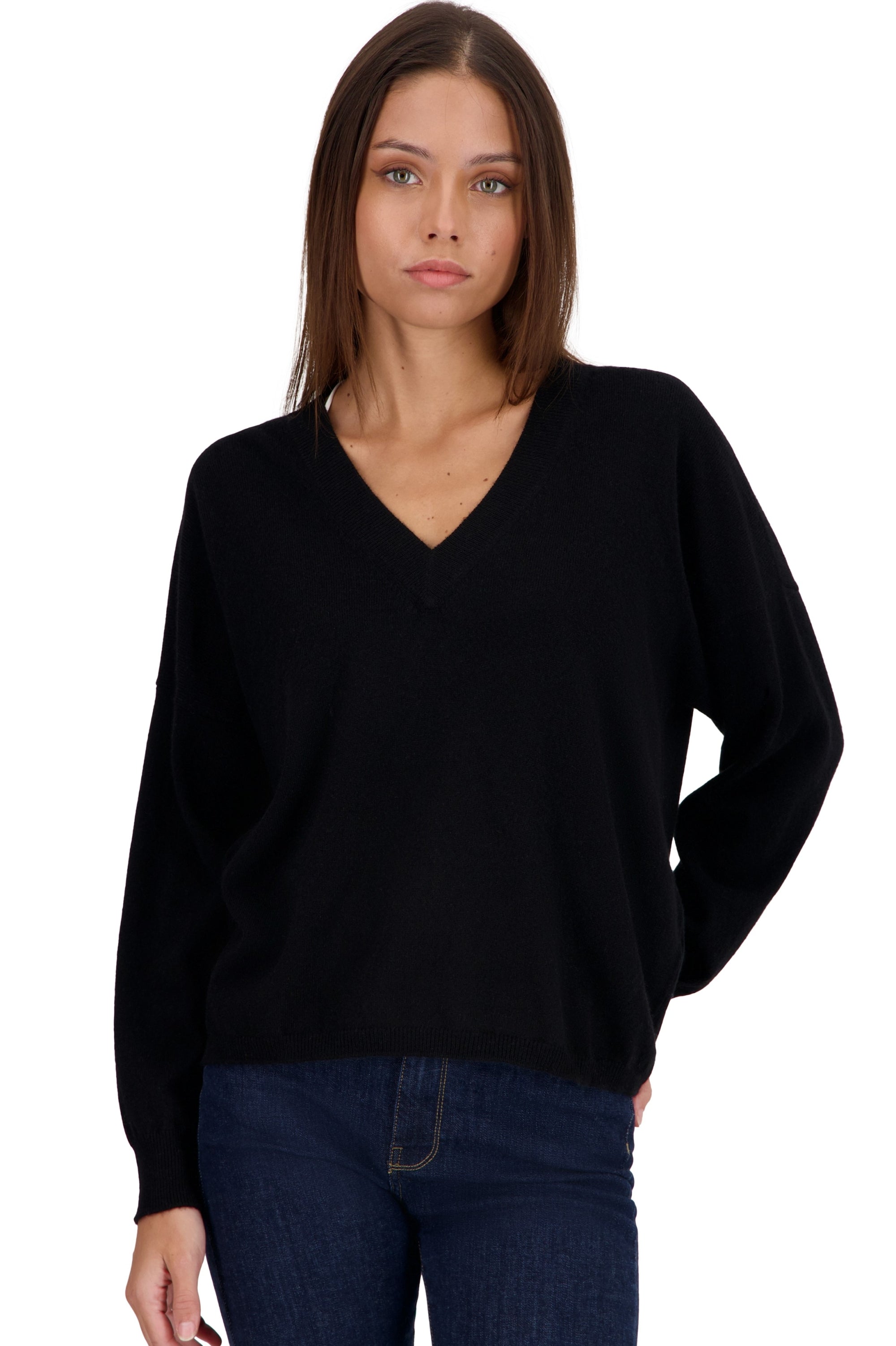Theia aus Kaschmir für Damen - noir - Mahogany