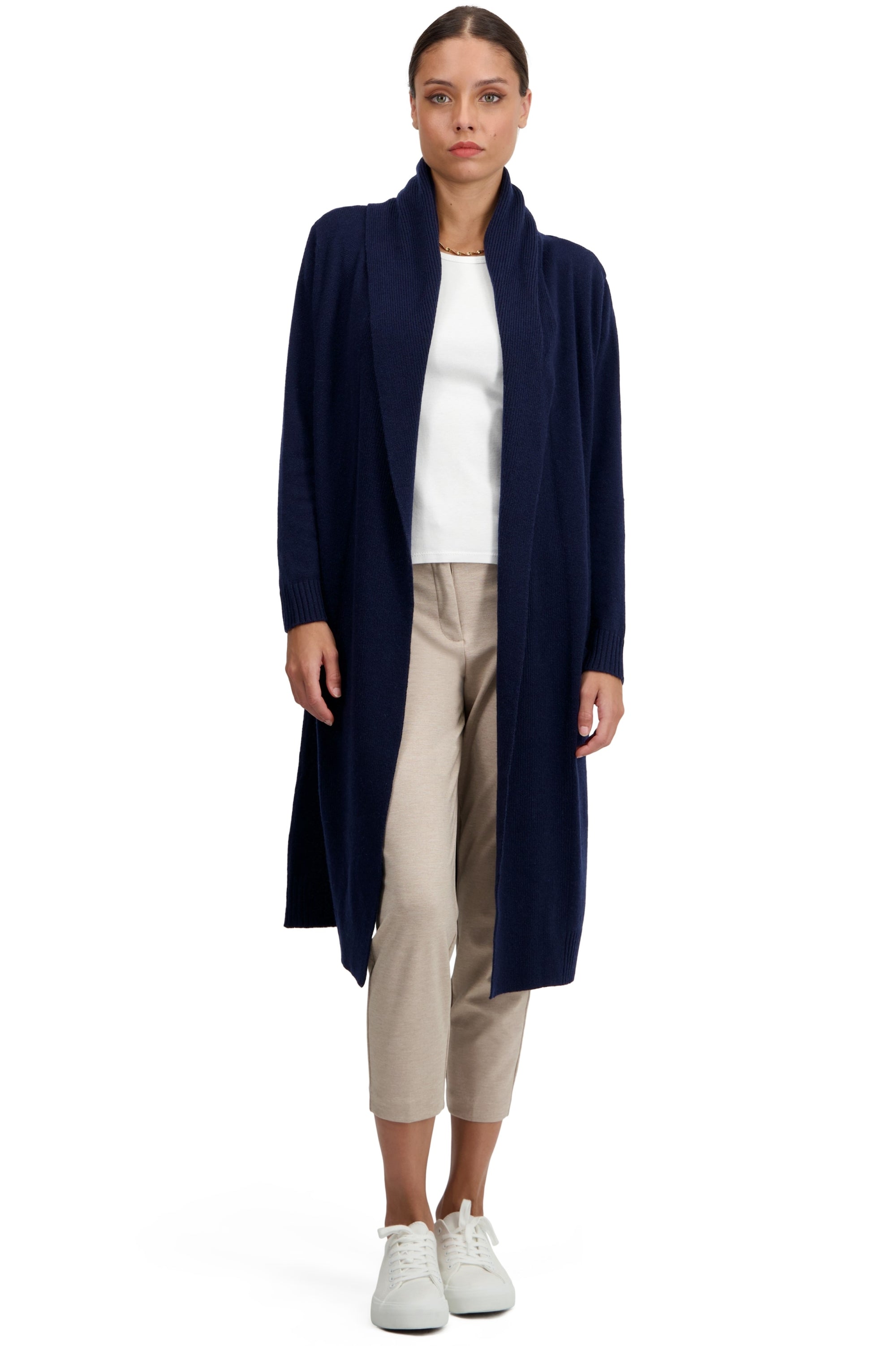 Thonon aus Kaschmir für Damen - dunkles Marineblau - Mahogany