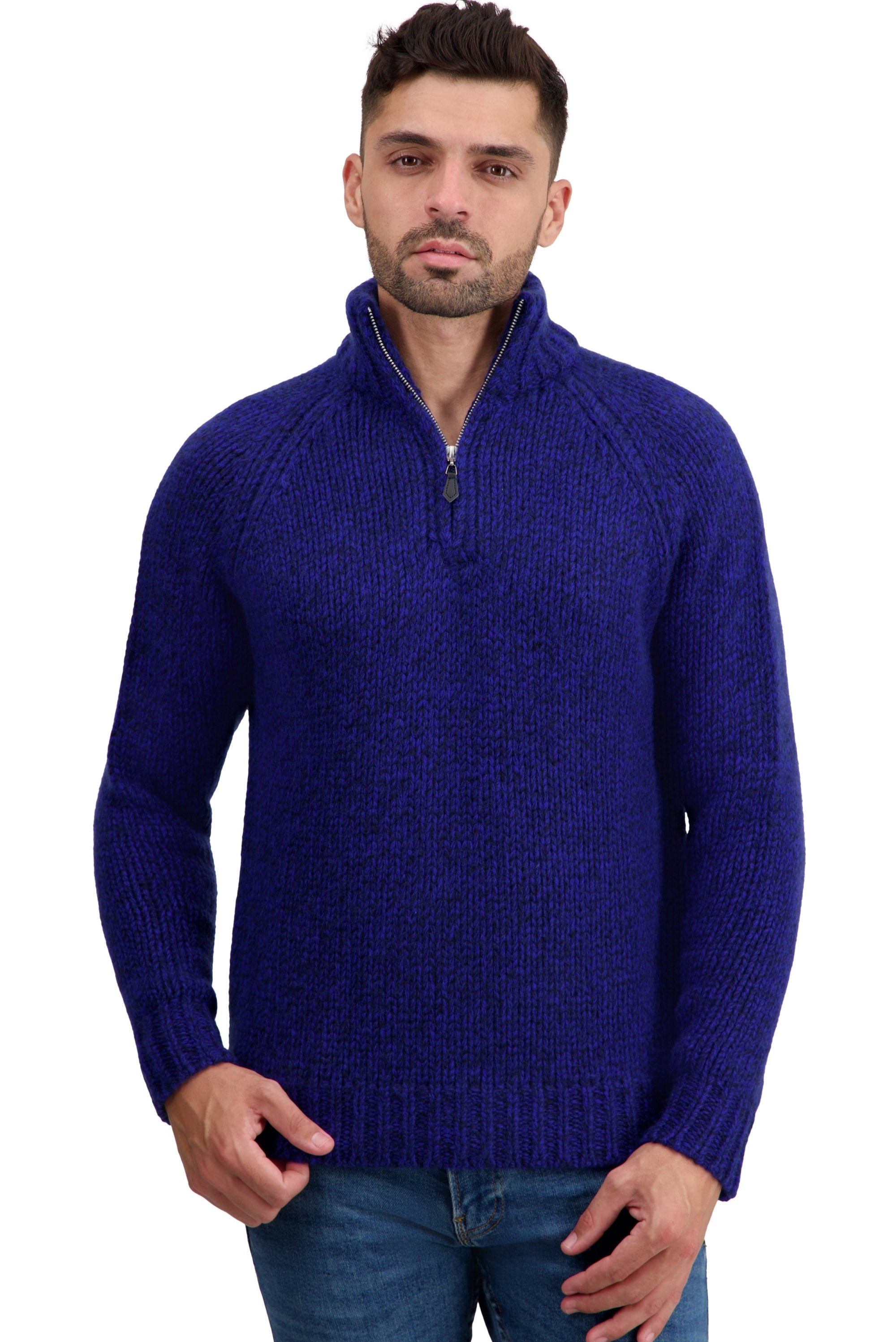 Tripoli aus Herrenkaschmir - marine foncé / bleu regata - Mahogany