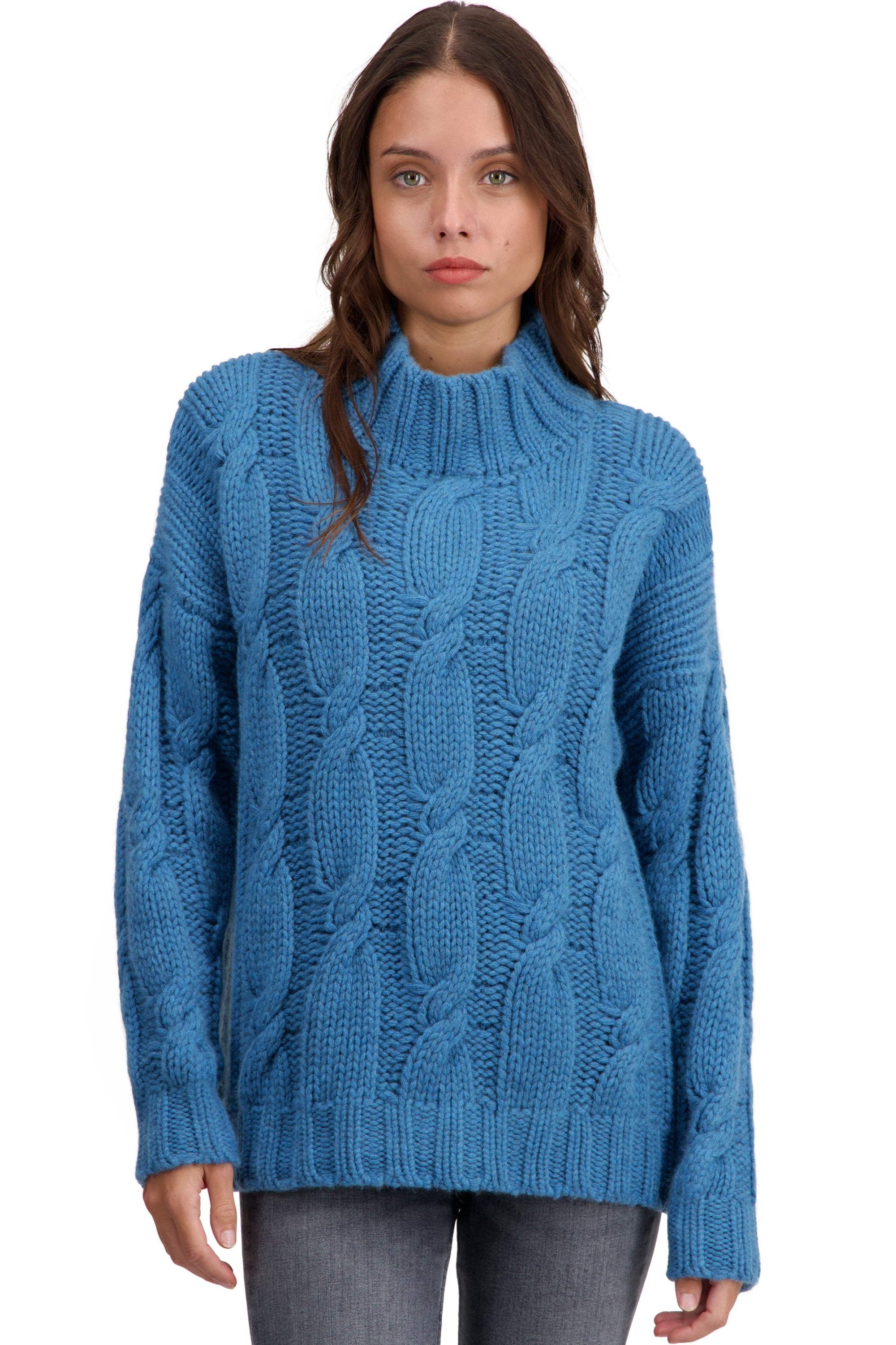 Twiggy aus Kaschmir für Damen – manor blue – Mahogany