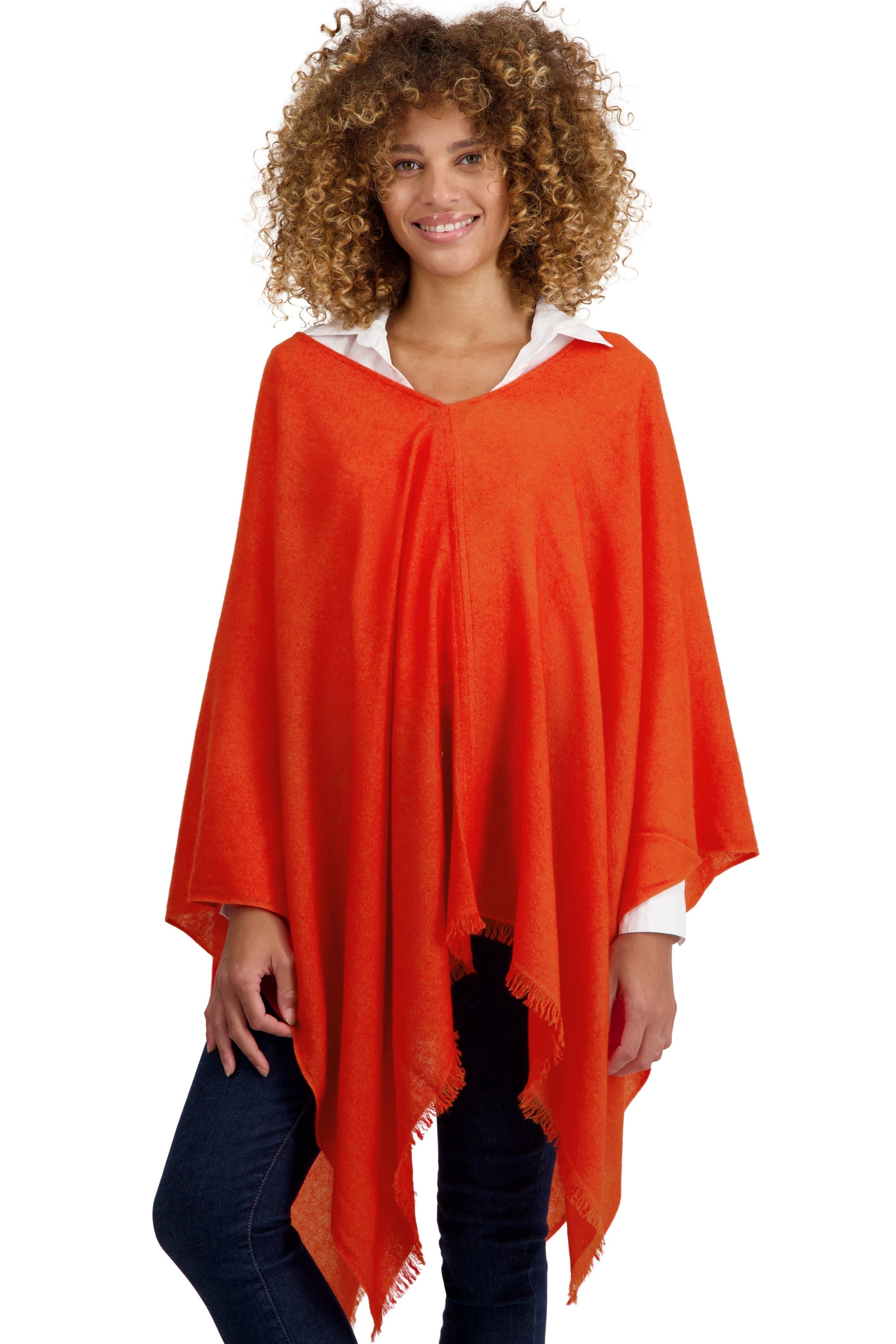 Tokyo aus Kaschmir für Damen - Pumpkin - Mahogany