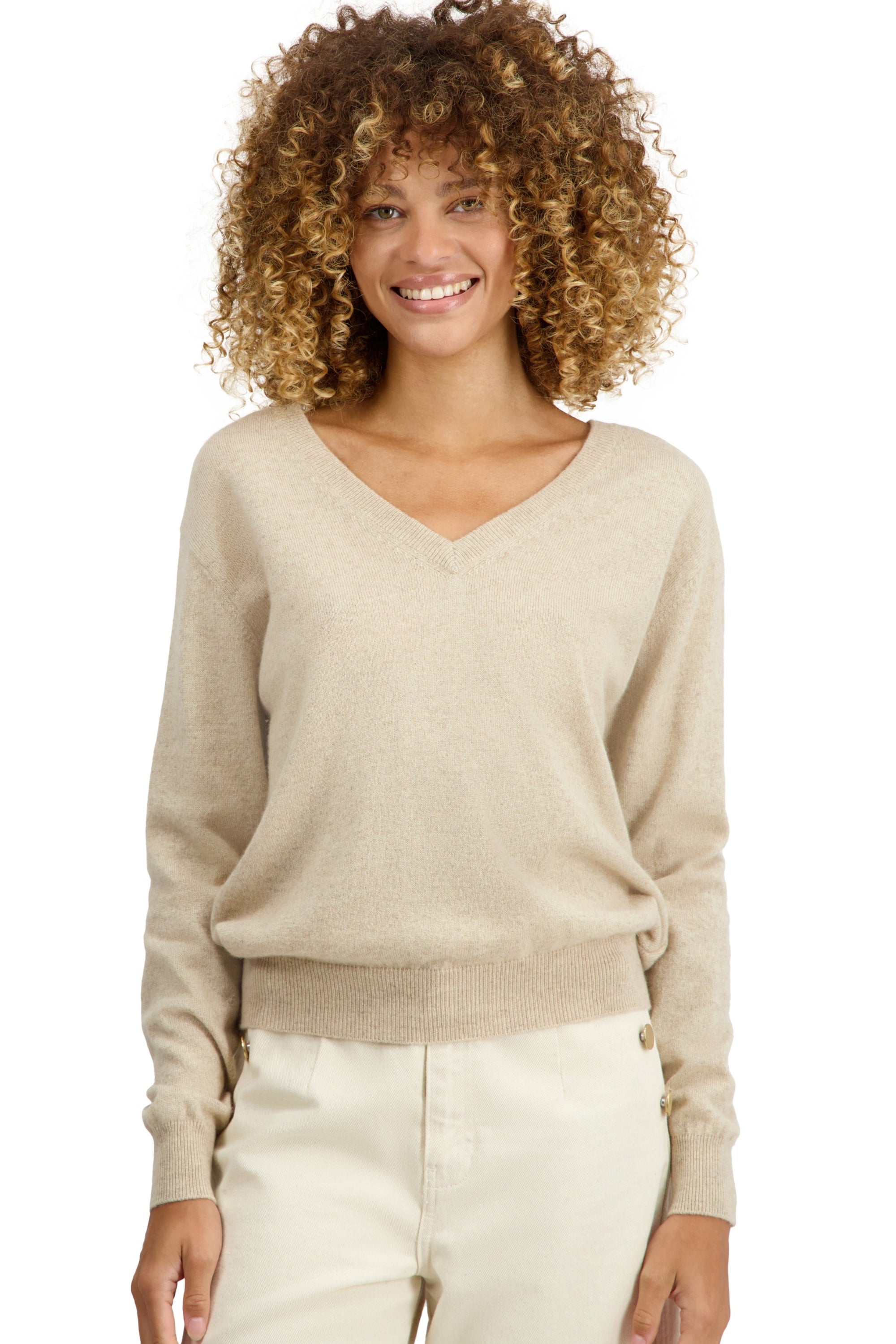 Tornade Kaschmirpullover Damen - natural winter dawn - Mahogany