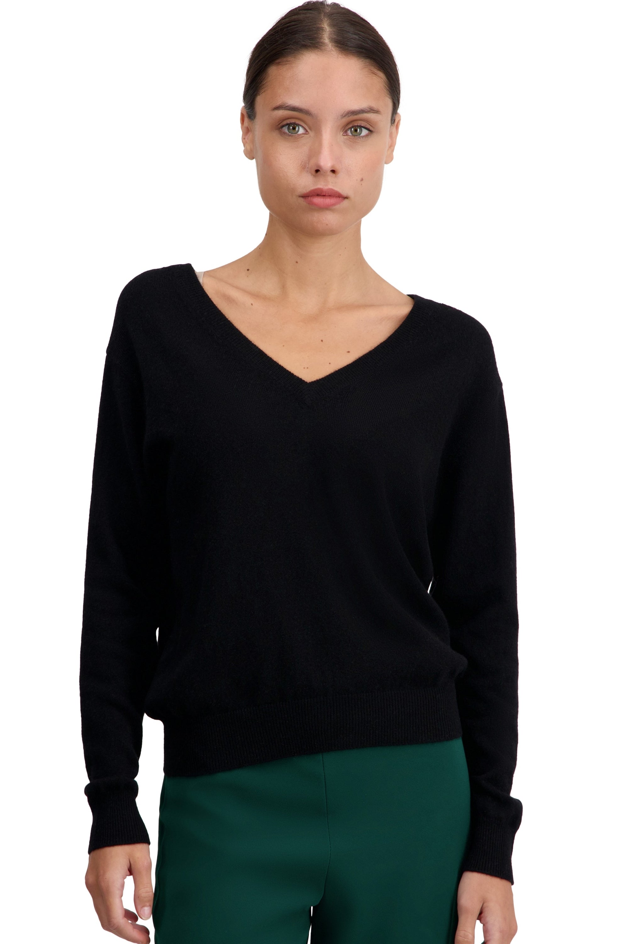 Tornade Kaschmirpullover Damen - schwarz - Mahogany