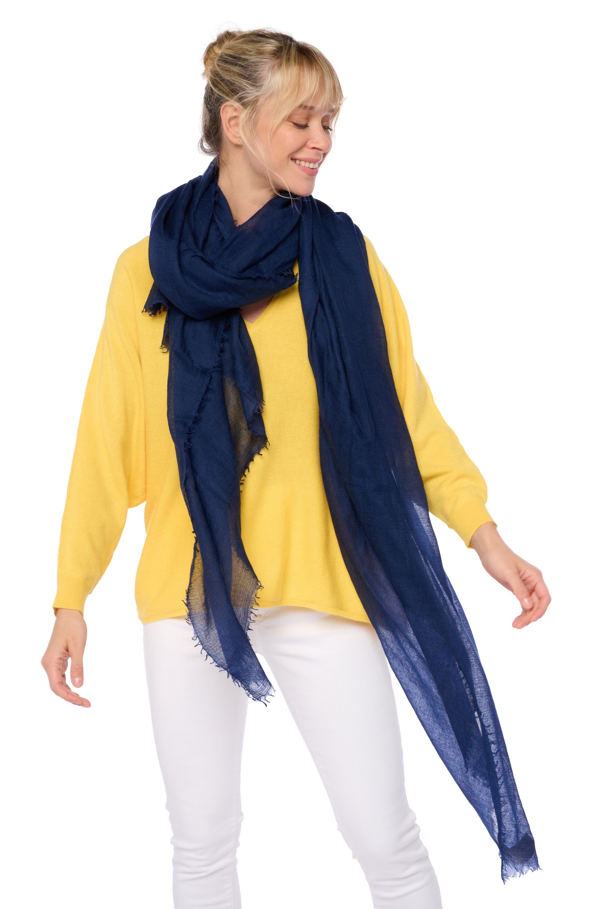 Tonka aus Kaschmir unisex - marineblau - Mahogany