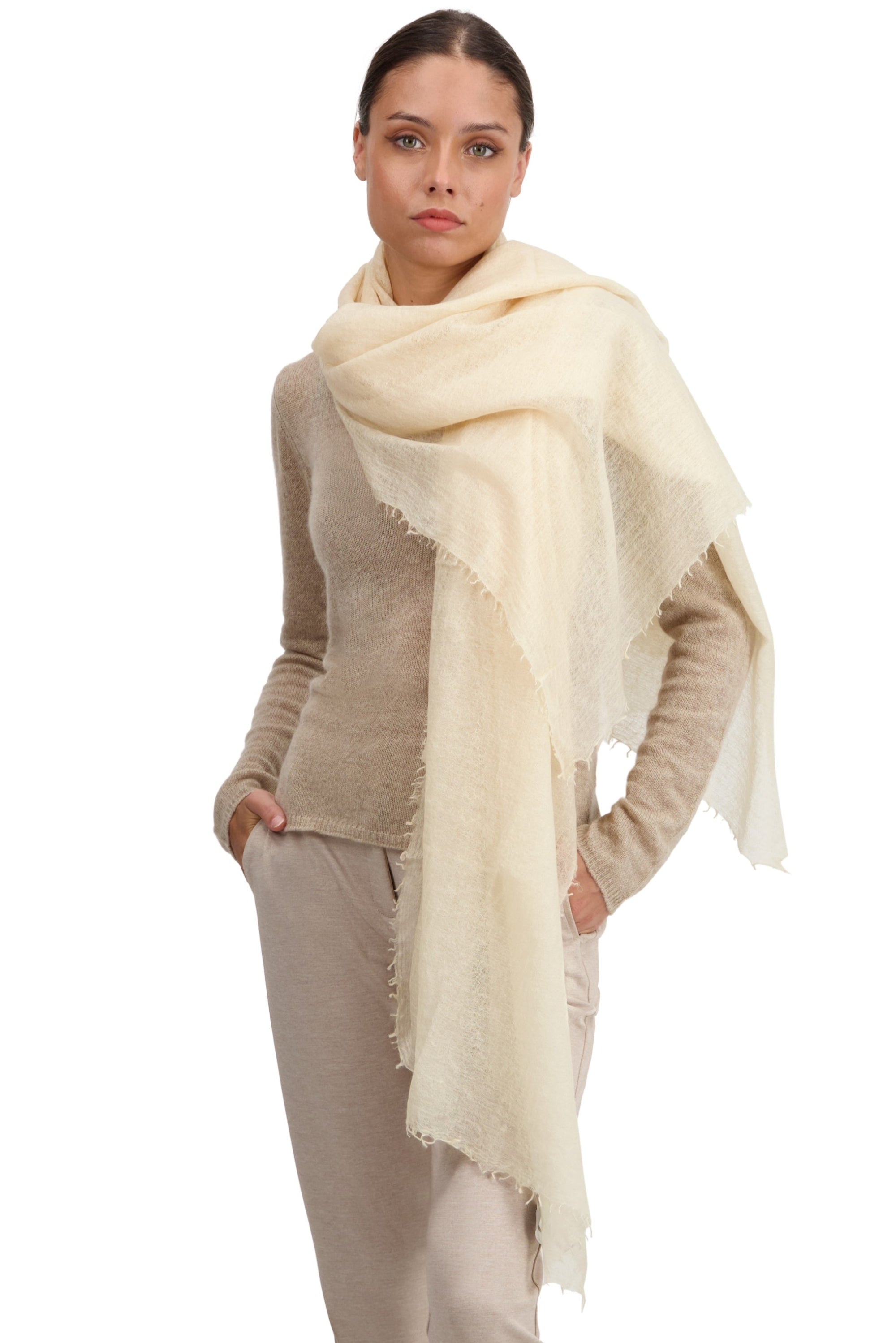 Tonka aus Kaschmir unisex - champagne doré - Mahogany