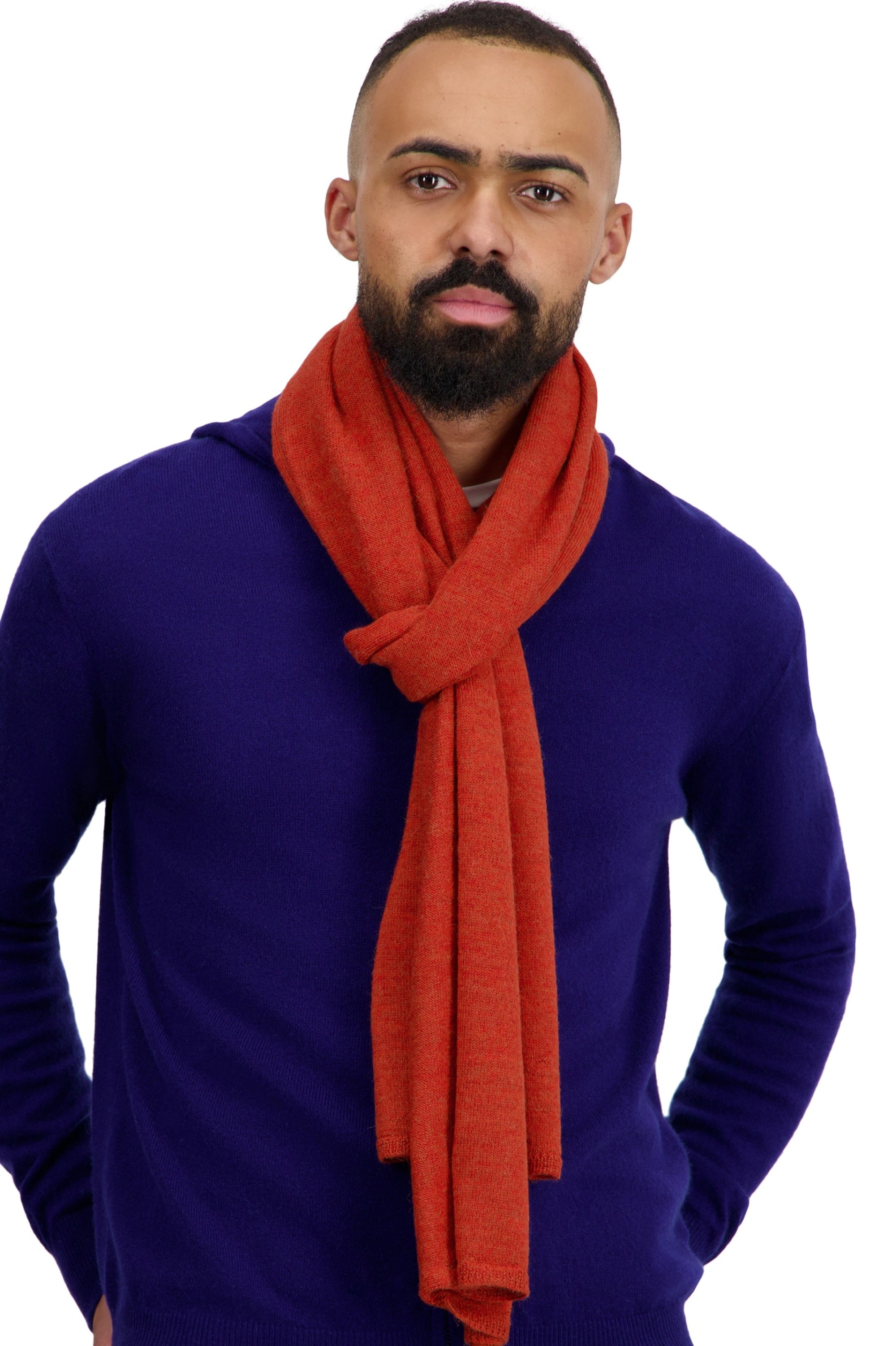 Tyson aus Baby-Alpaka Herren - pumpkin - Mahogany