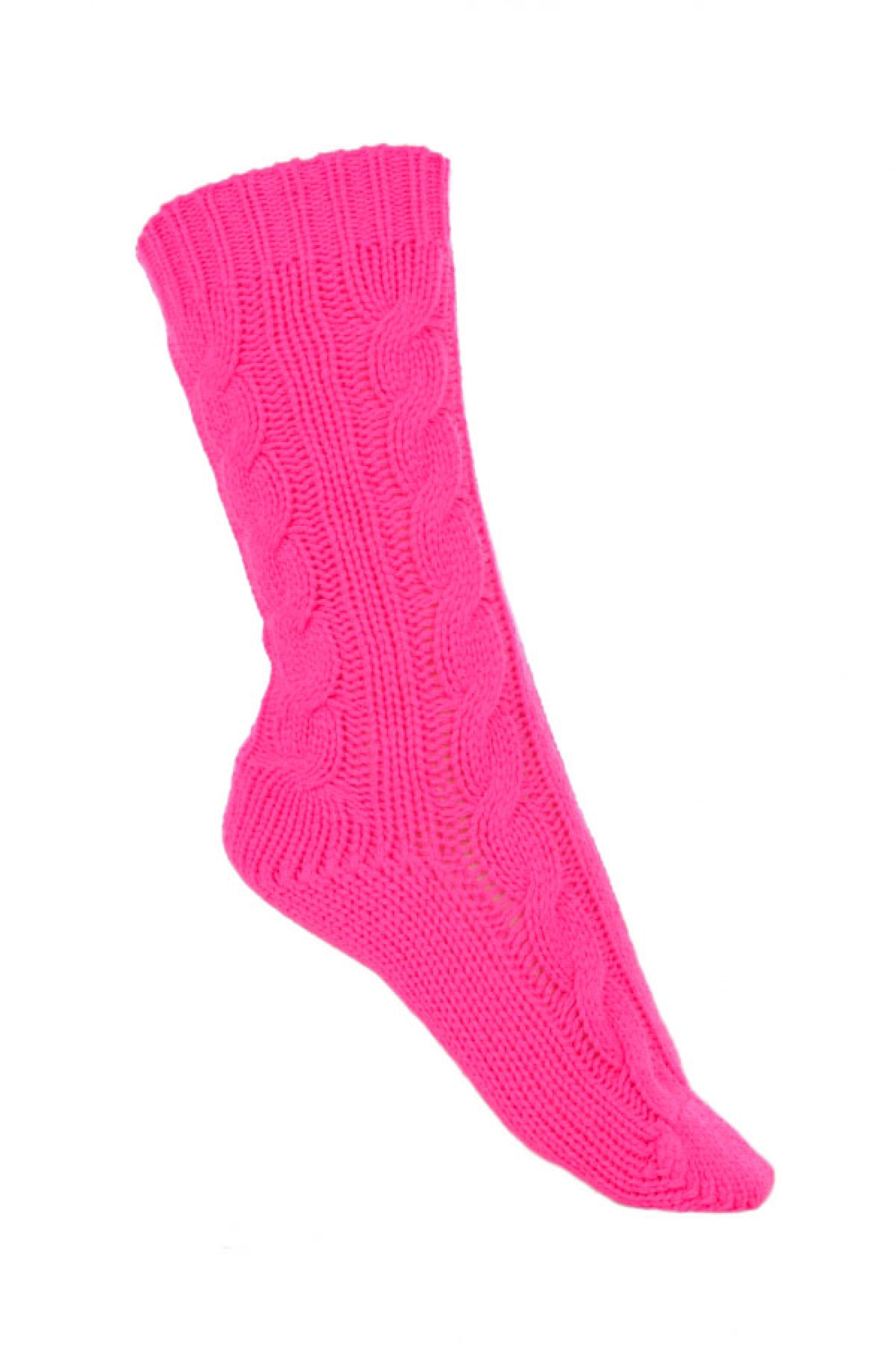 Pedibus aus Kaschmir, unisex - dayglo - Mahogany