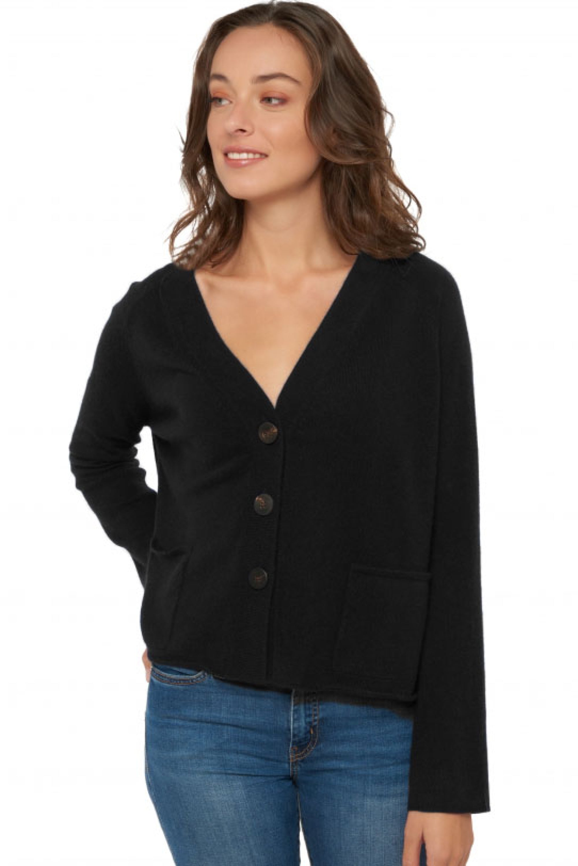 Chana Kaschmirpullover Damen - schwarz - Mahogany