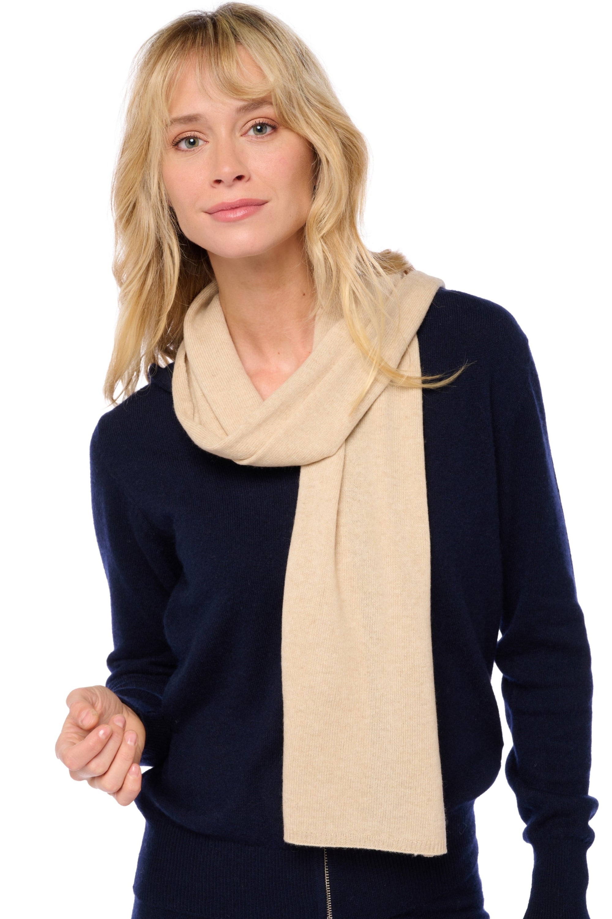 Ozone aus gemischtem Kaschmir - natural beige - Mahogany