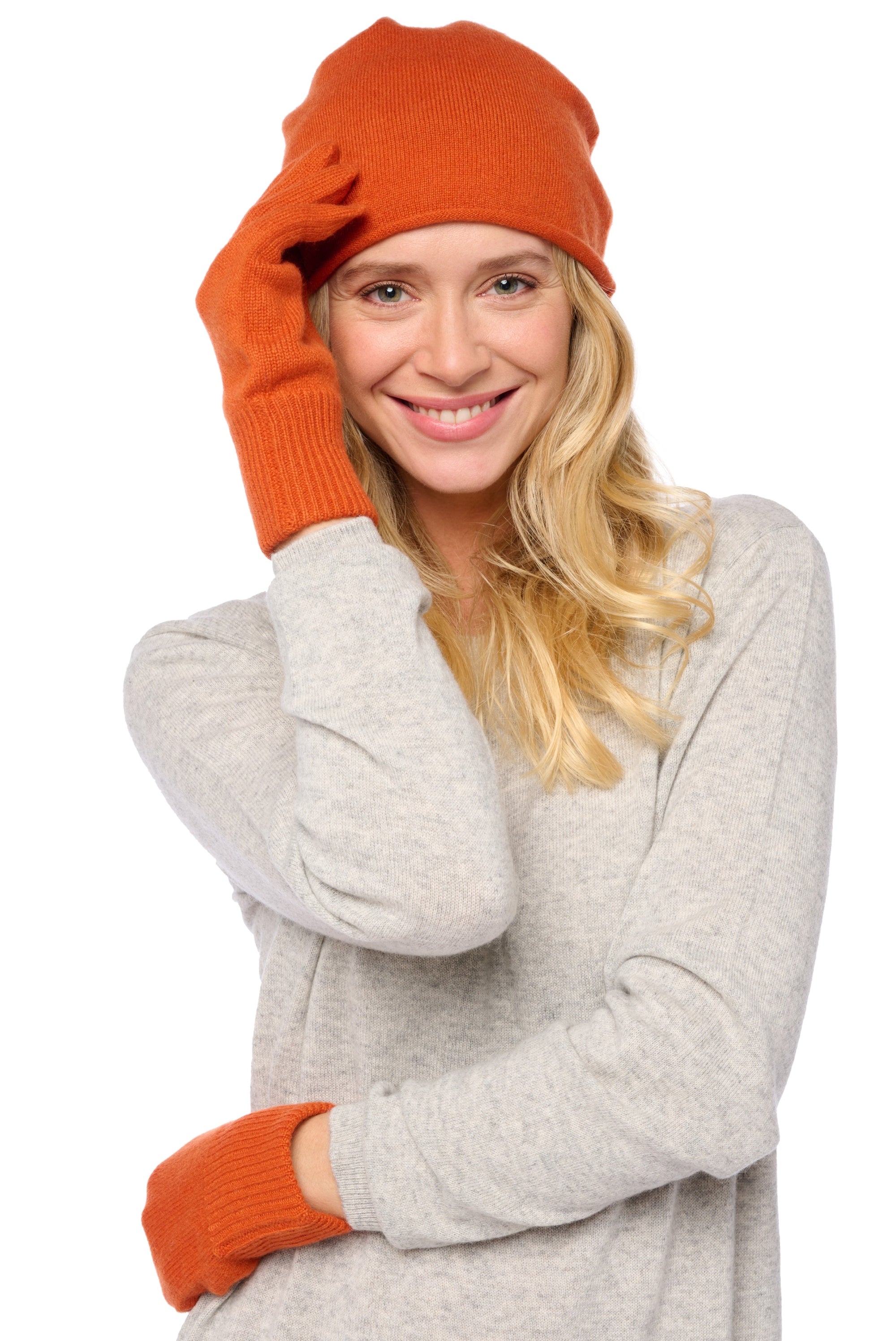 Manine en cachemire femme - Vue 1 - marmelade - Mahogany