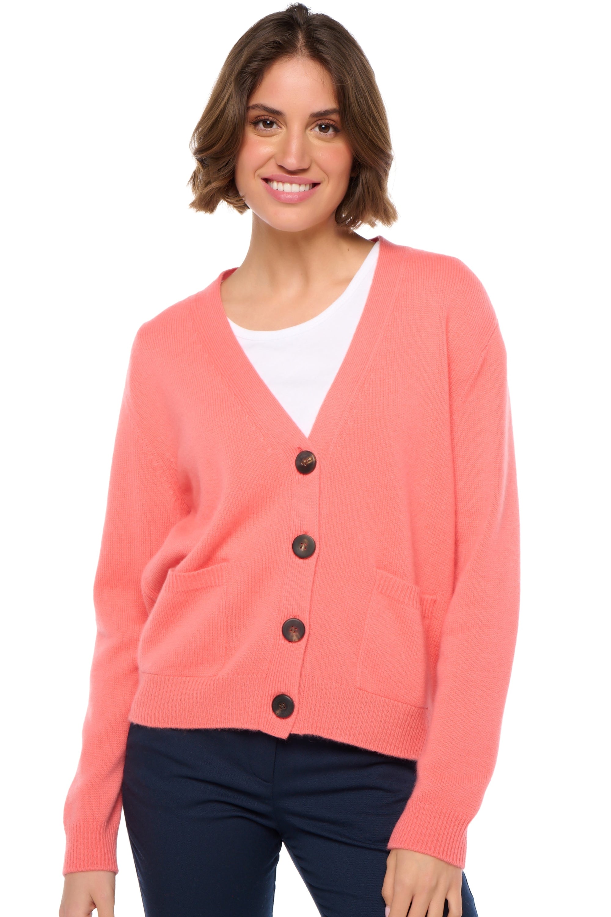 Tanzania aus Kaschmir Damen - peach - Mahogany