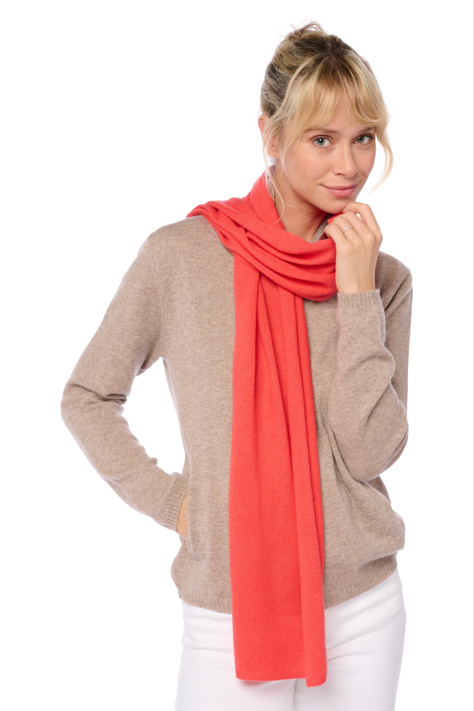 Woolozone aus Kaschmir und Wollmischung - tomato - Mahogany