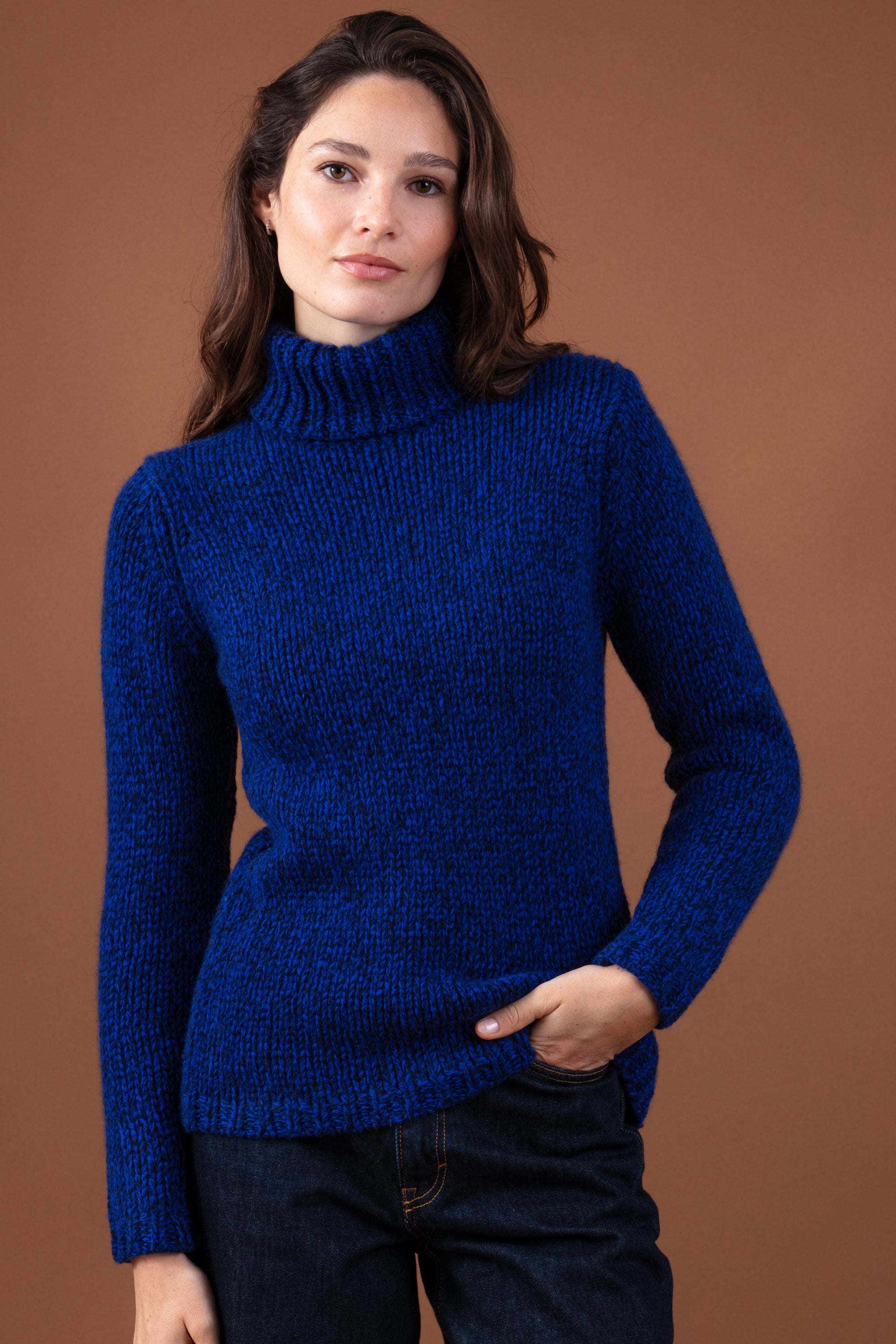 Vicenza Kaschmirpullover Damen - marine foncé / bleu regata - Mahogany