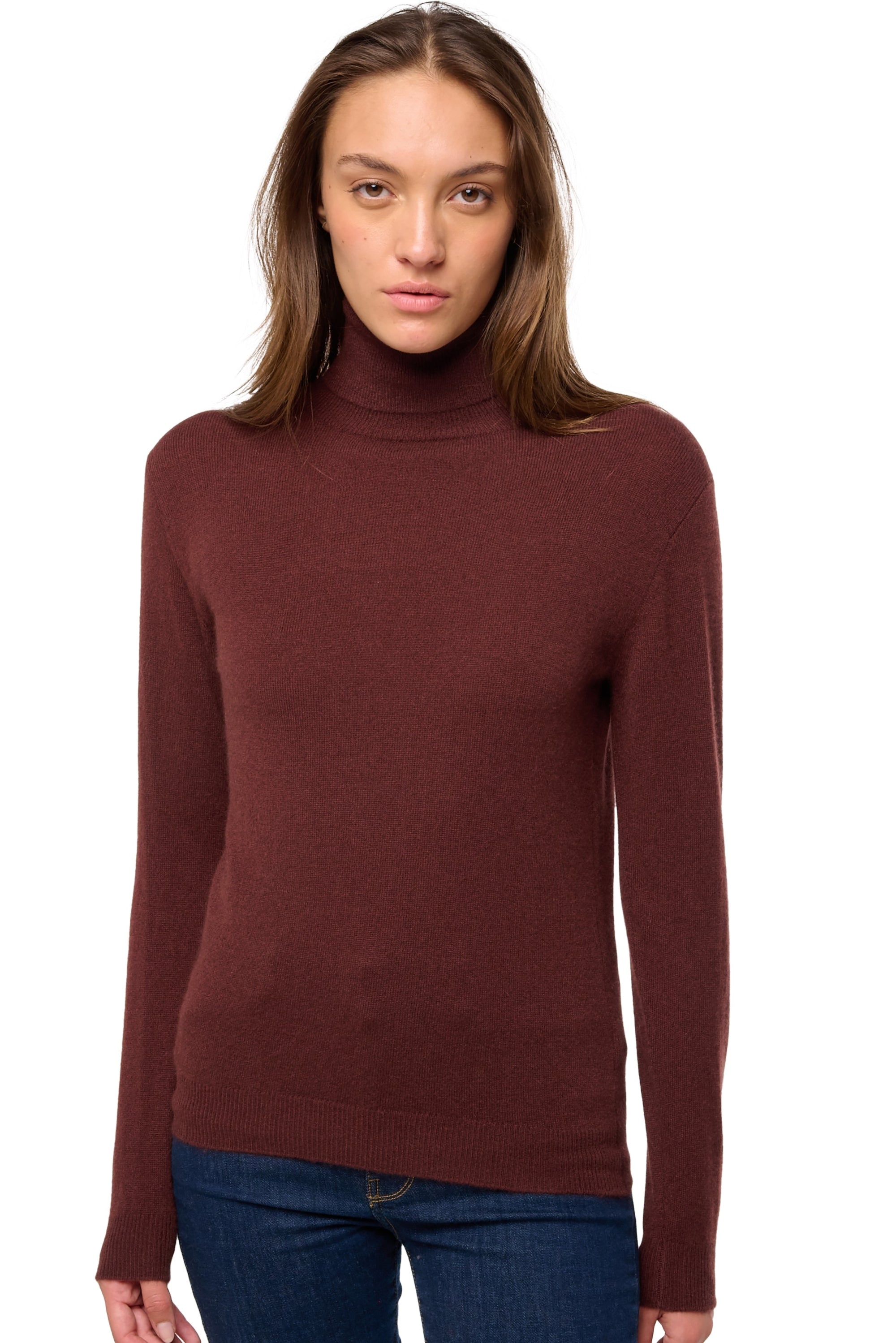 Tale aus Kaschmir für Damen - cinnabar - Mahogany