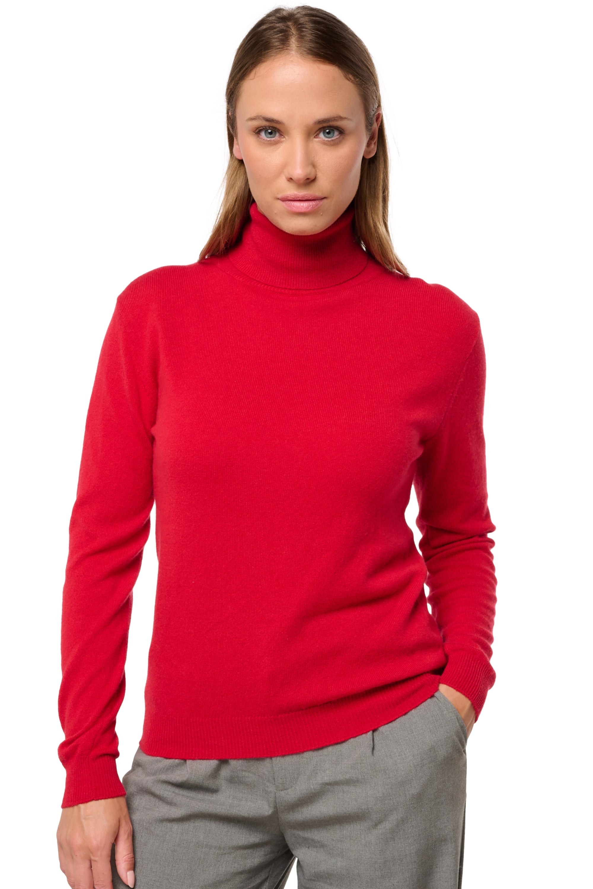 Tale aus Kaschmir für Damen - deep red - Mahogany