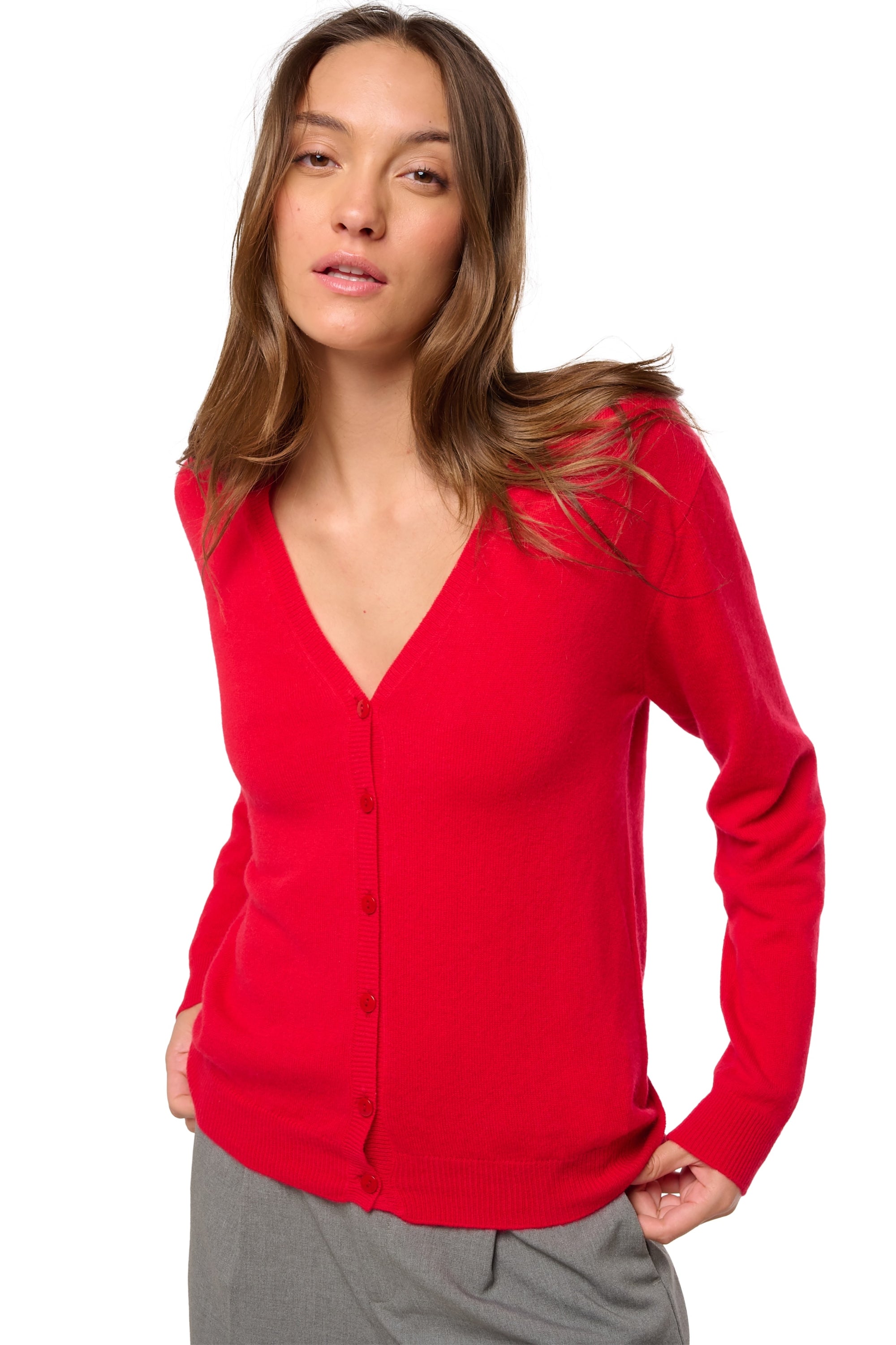 Taline Kaschmirpullover Damen - deep red - Mahogany