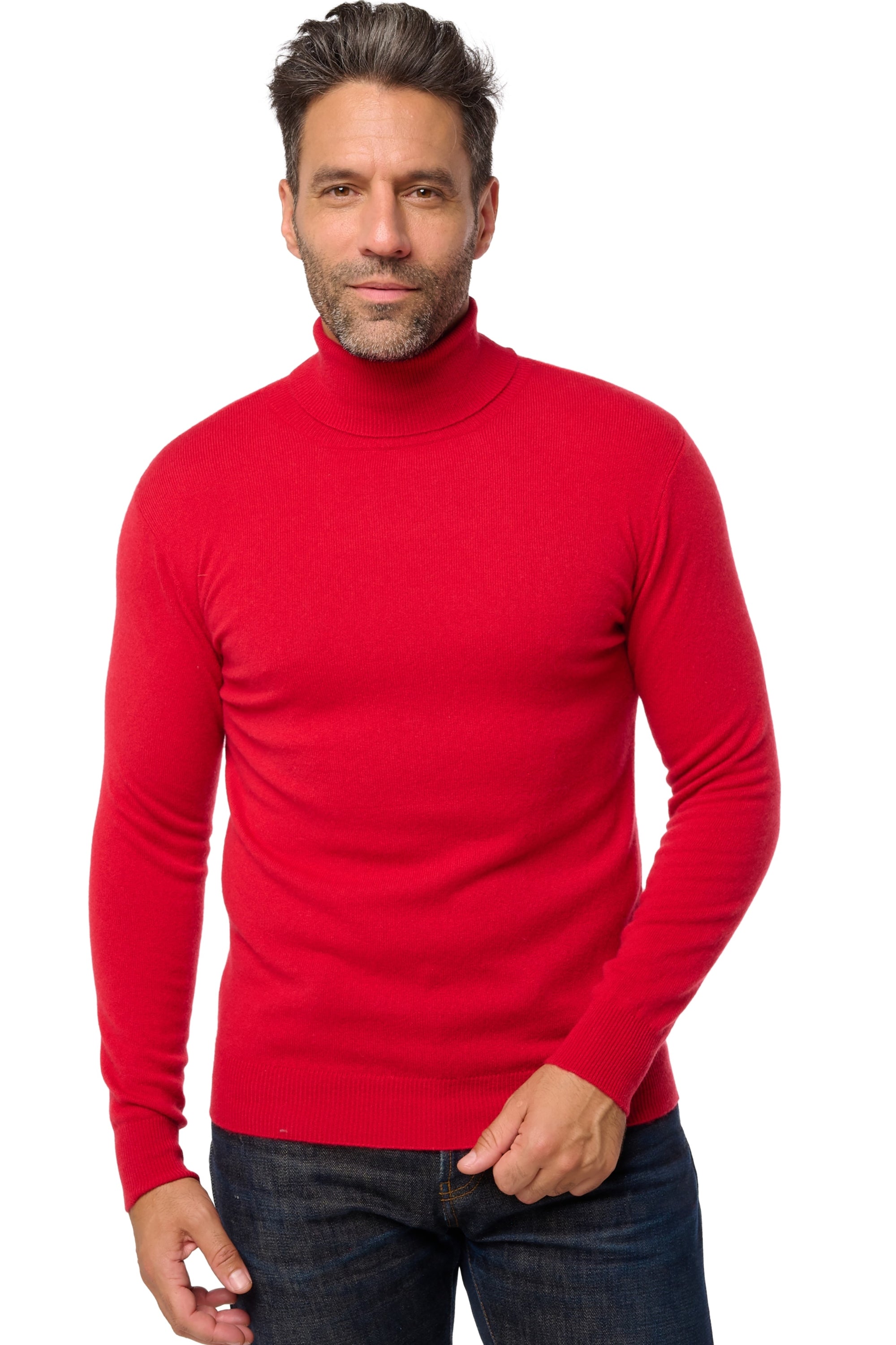Tarry Kaschmirpullover Herren - deep red - Mahogany