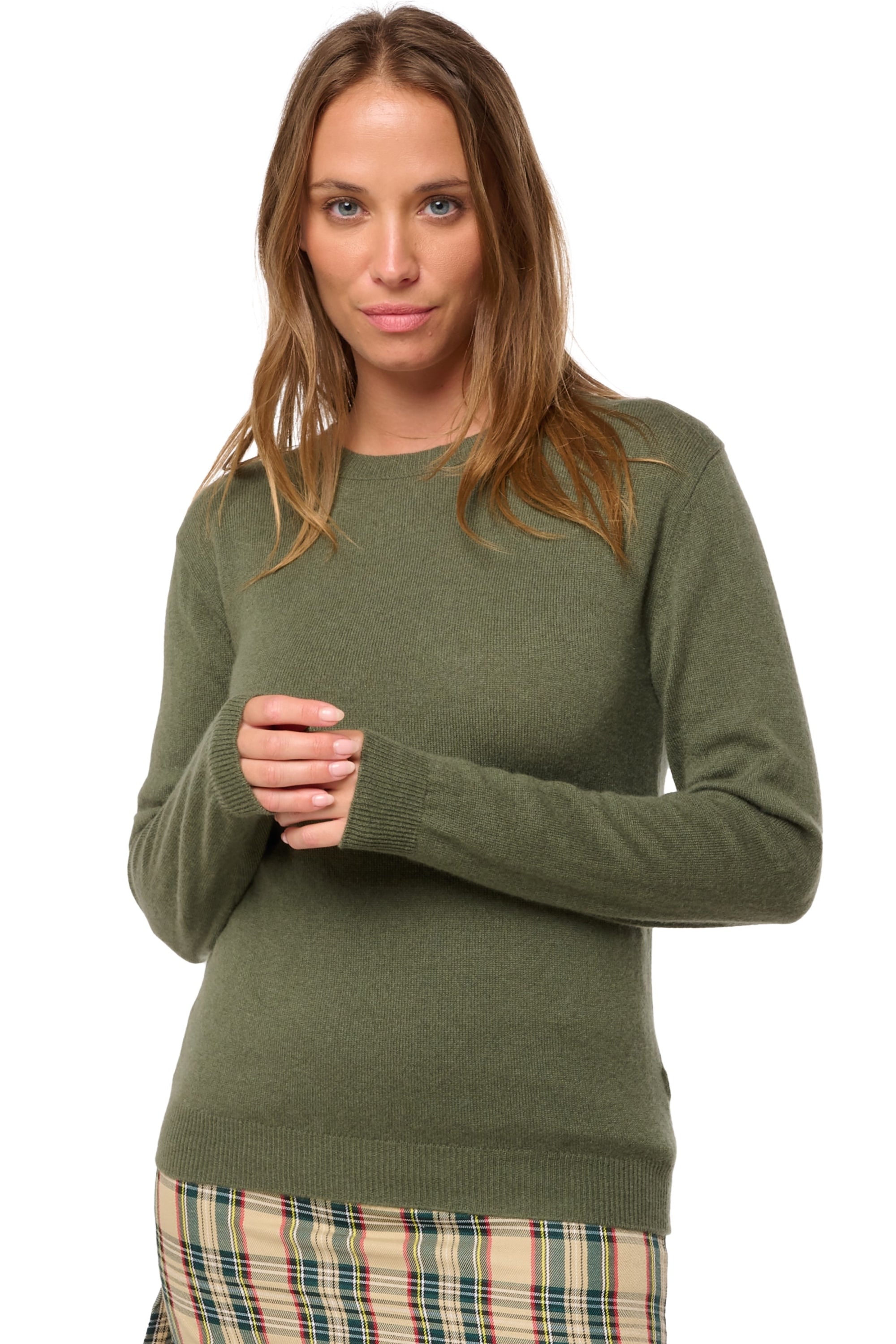 Thalia Kaschmirpullover Damen - kaki 2025 - Mahogany