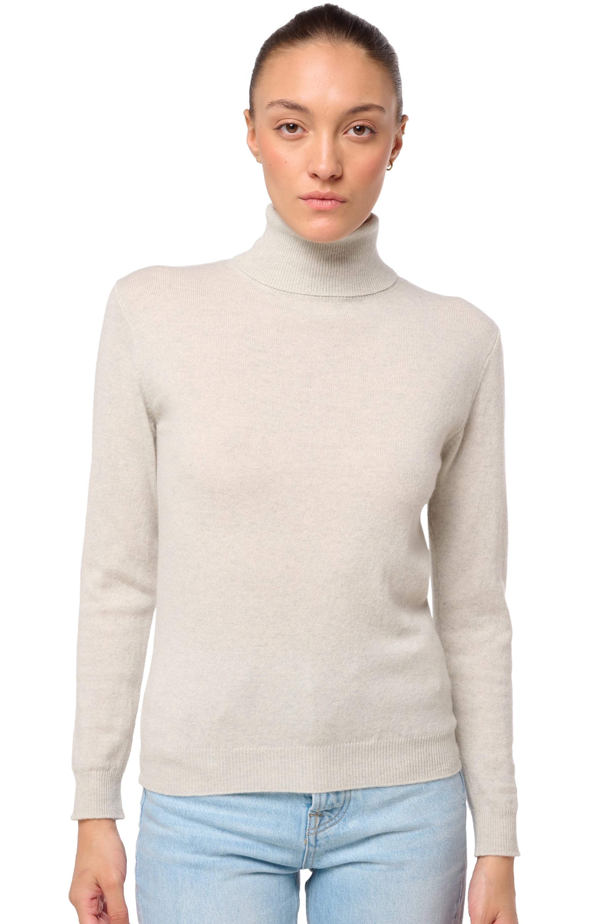 Tale aus Kaschmir für Damen - fluo white - Mahogany