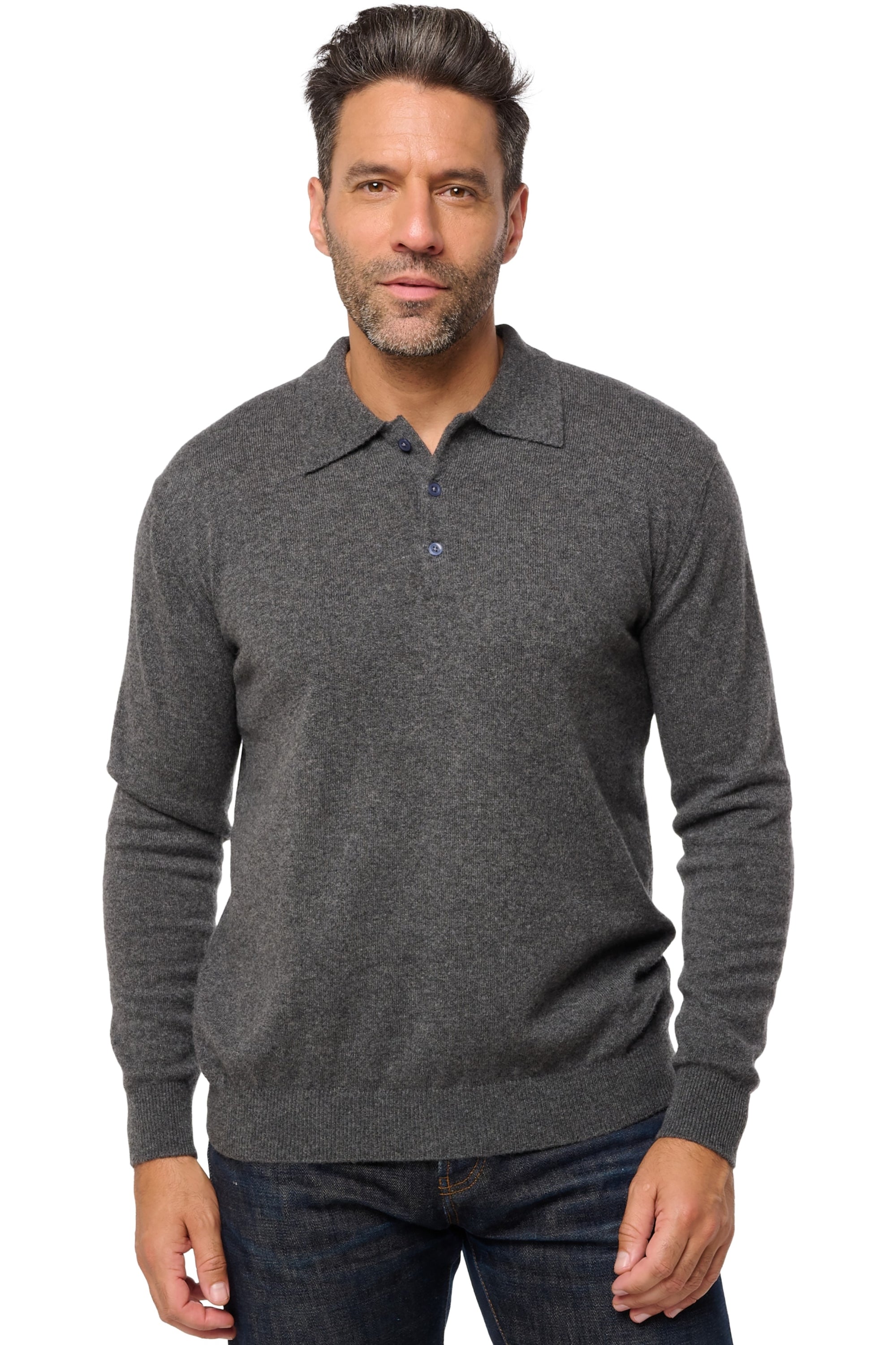Tarn Kaschmirpullover Herren - dark grey - Mahogany