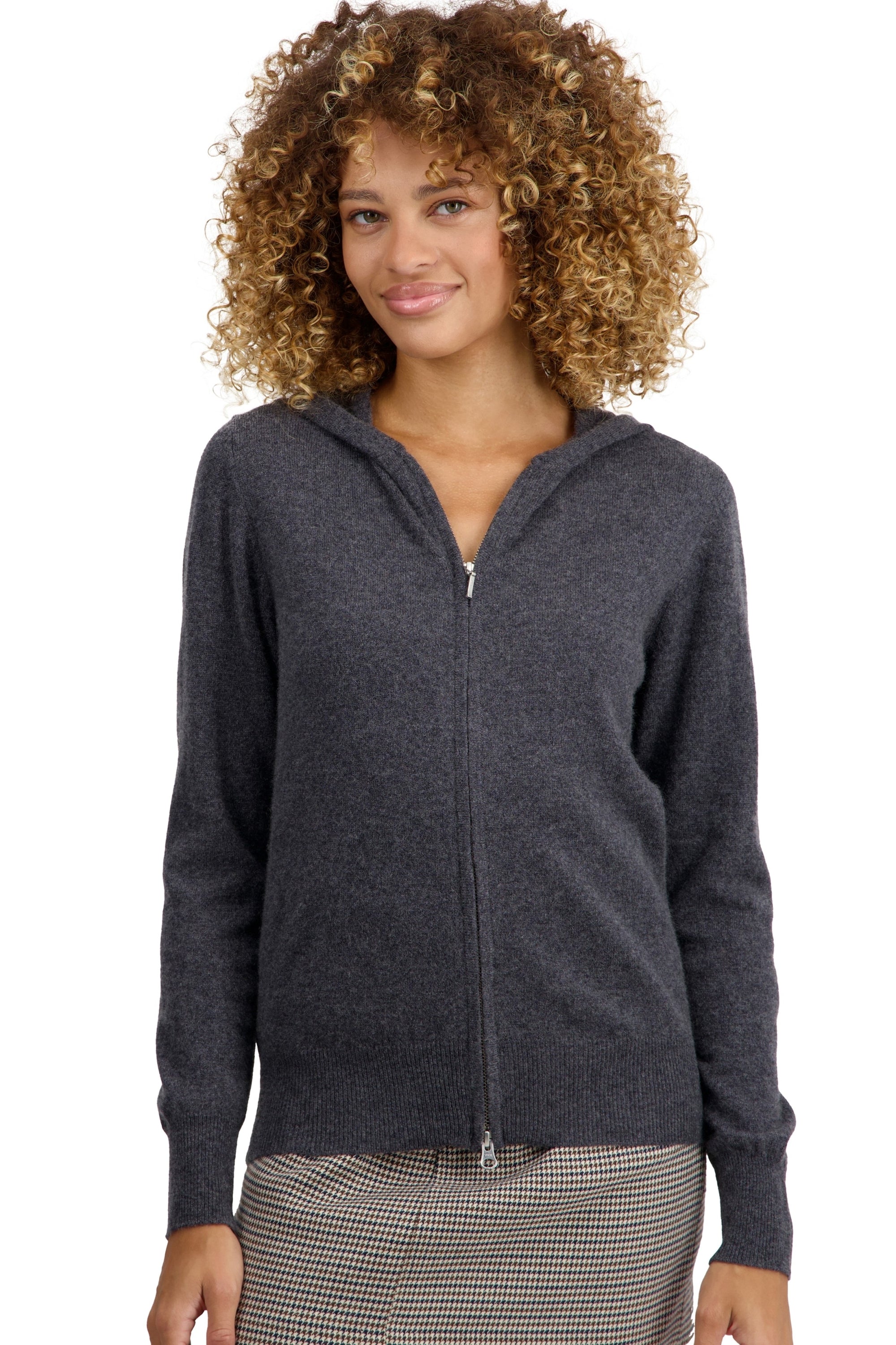 Tina Kaschmirpullover Damen - dark grey - Mahogany