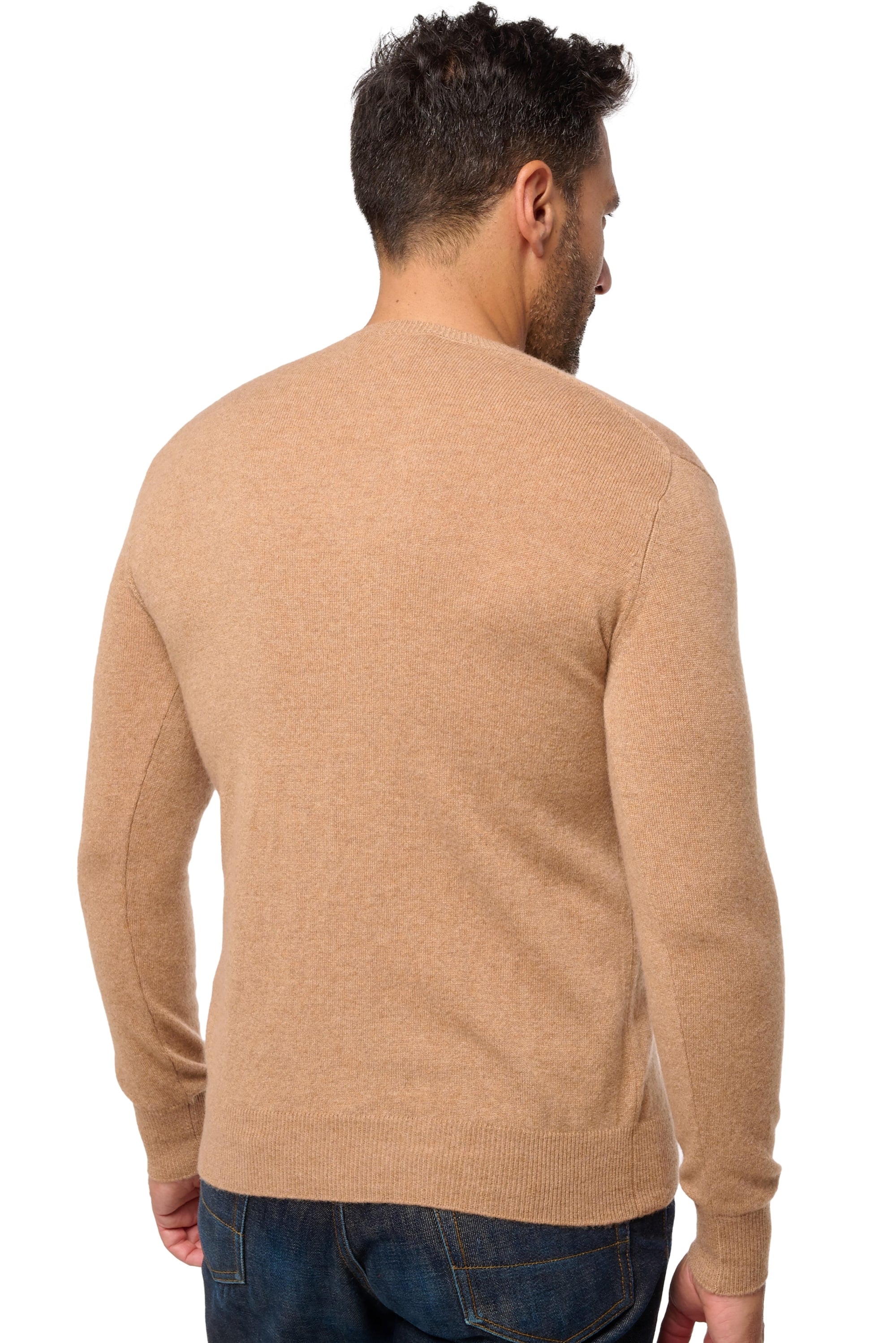 Tor en cachemire homme - Vue 3 - african camel - Mahogany