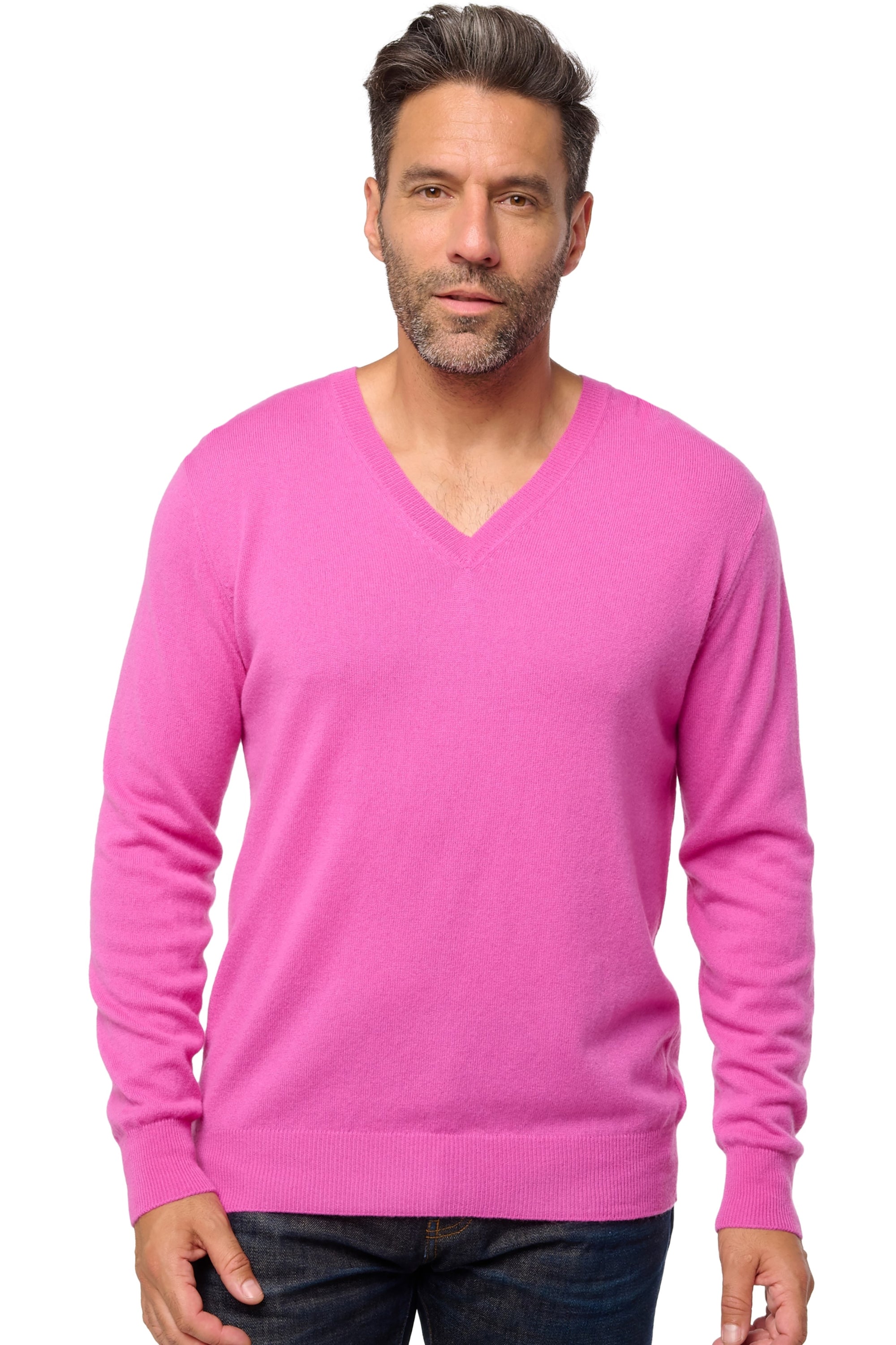 Tor aus Kaschmir für Herren - magenta pink - Mahogany