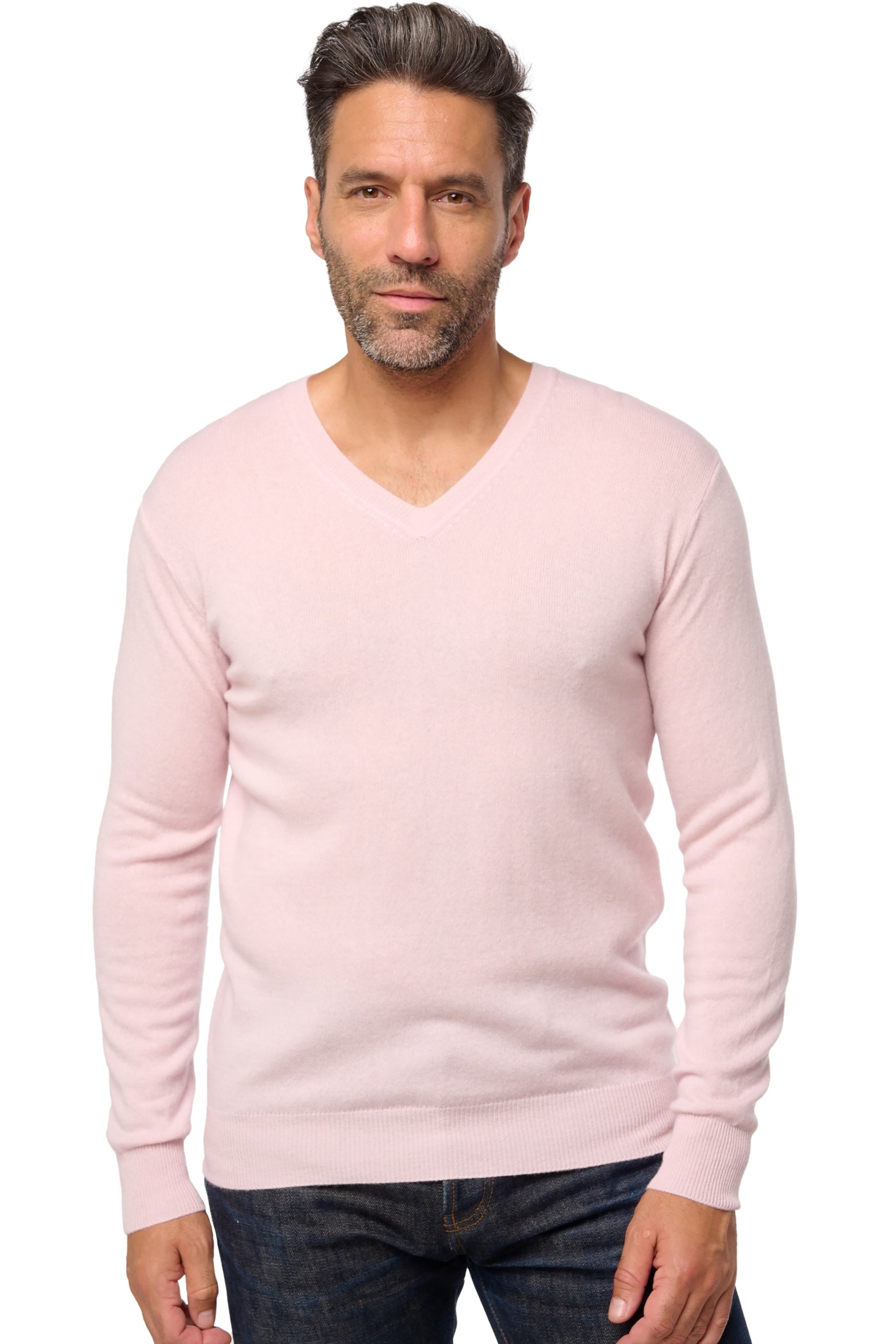 Tor Kaschmirpullover Herren - pale blossom - Mahogany