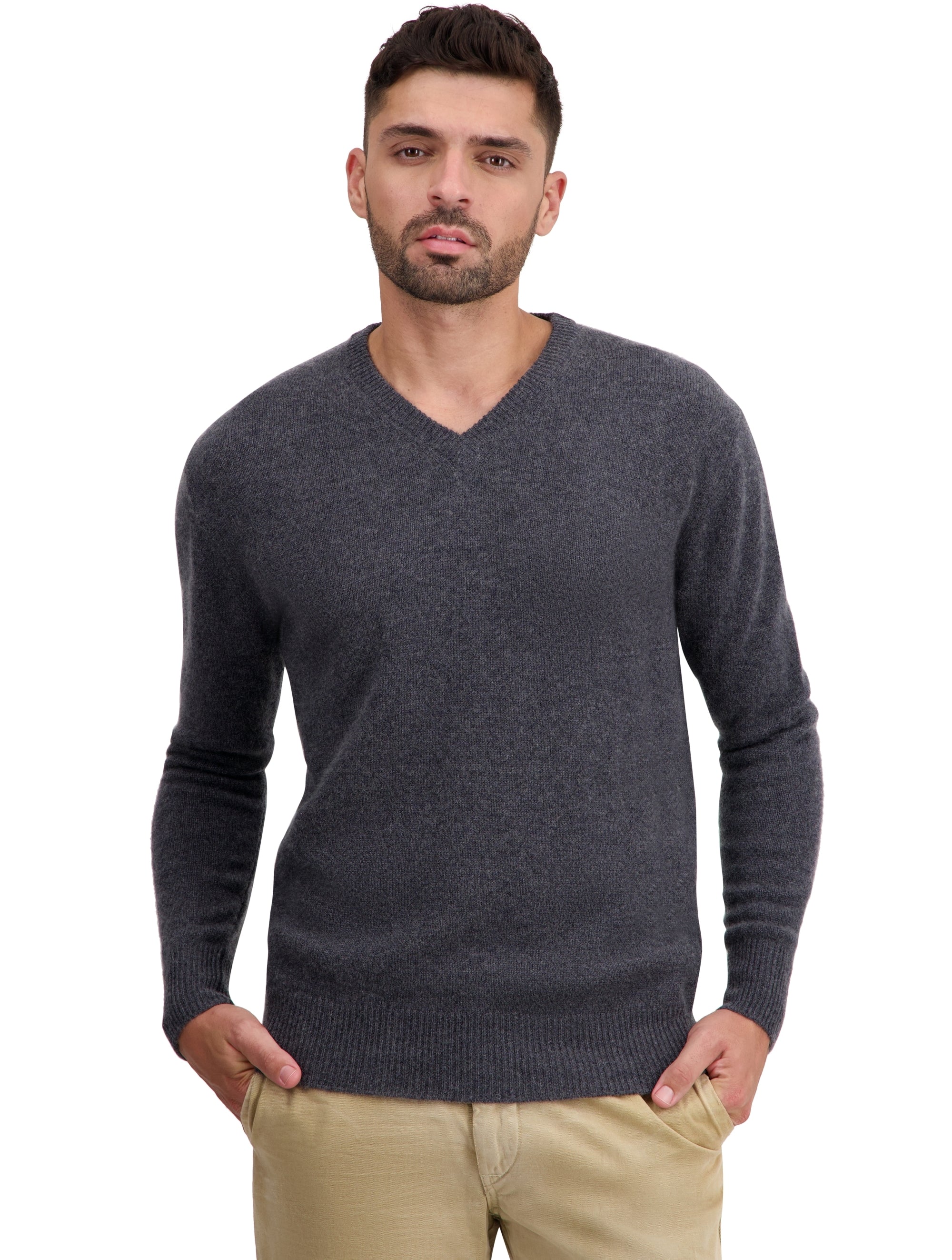 Tour Kaschmirpullover Herren - dark grey - Mahogany